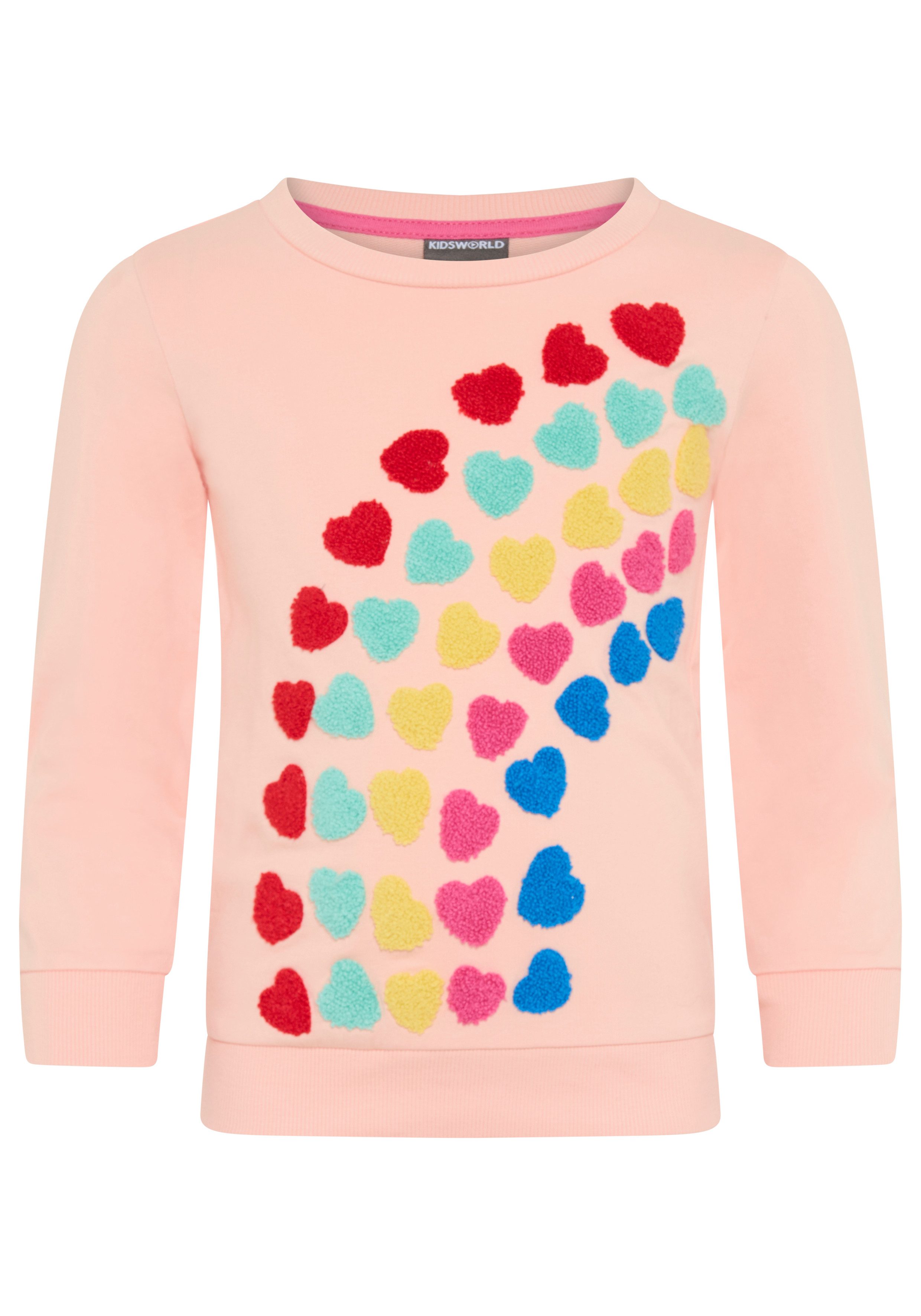 Sweatshirt Sweatshirt Herz-Applikation