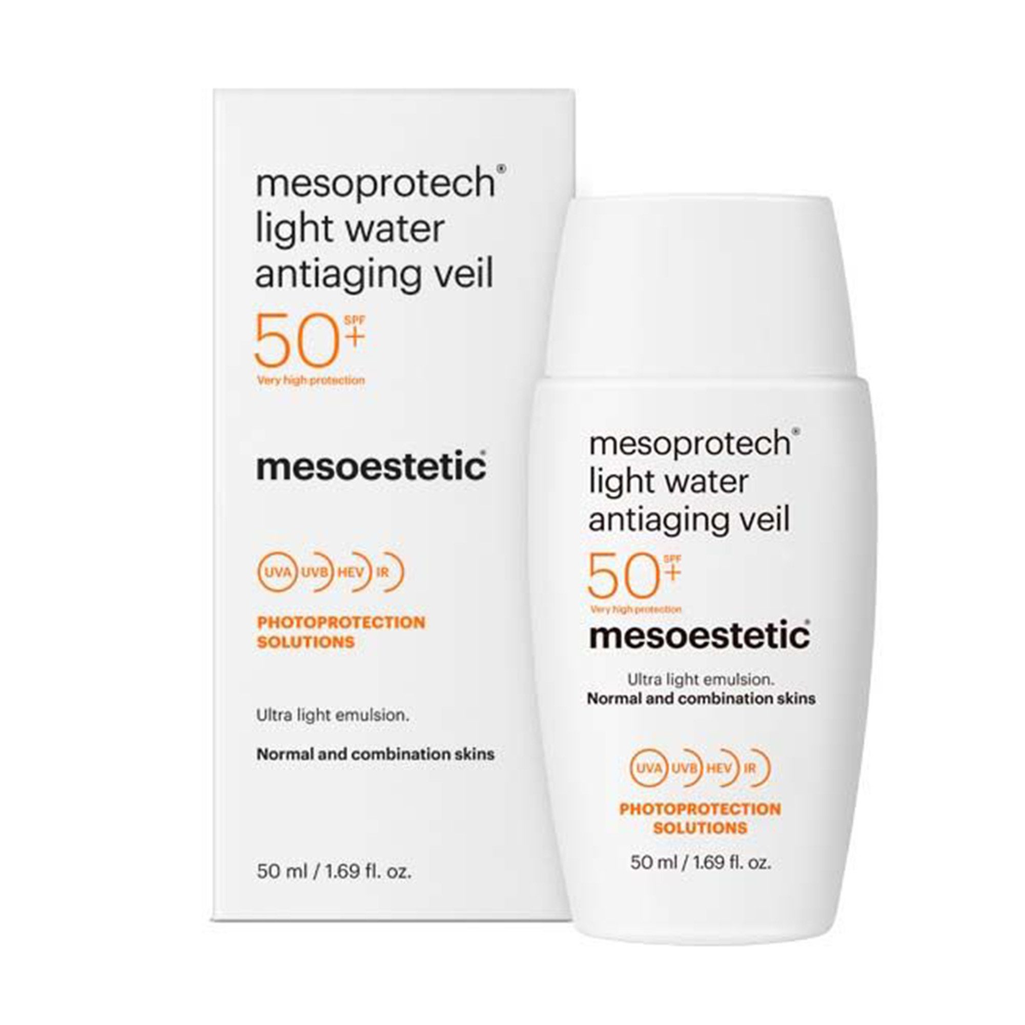 mesoestetic® Sonnenschutzcreme Mesoestetic Mesoprotech® Light Water Antiaging Veil SPF 50+ 50ml