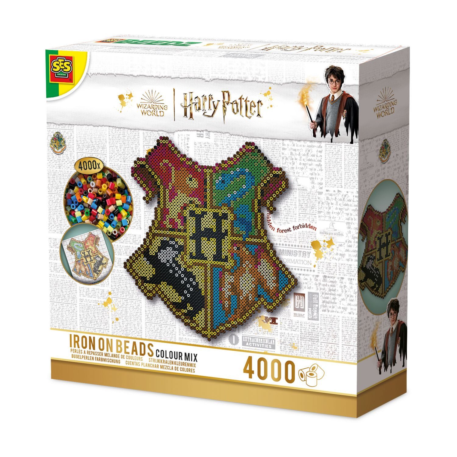 Spiel Harry Potter - Bügelperlen Farbmischung (Wappen Hogwarts)