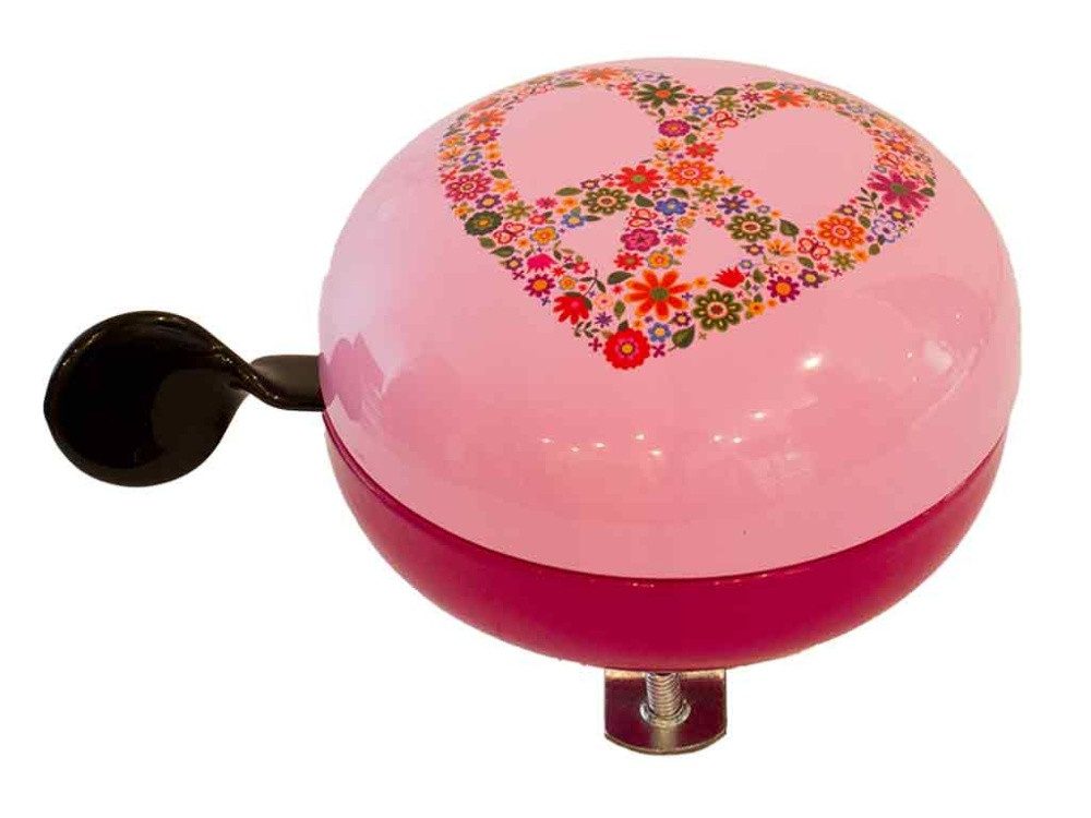 bb Klostermann Fahrradklingel beBell Ding Dong „Heart Peace“, XXL Ø 80mm