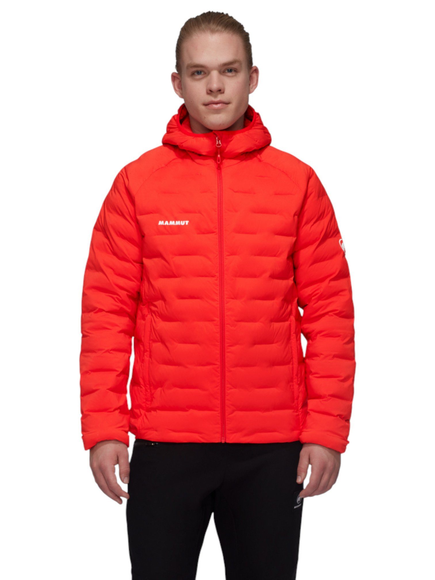 Mammut Winterjacke Sander Insulated Hooded (wärmend dank Kunstfaserfüllung) rot Herren