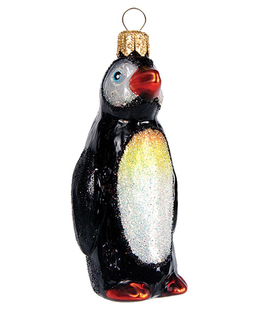 IMPULS Christbaumschmuck, Christbaumschmuck Glas Pinguin 8cm