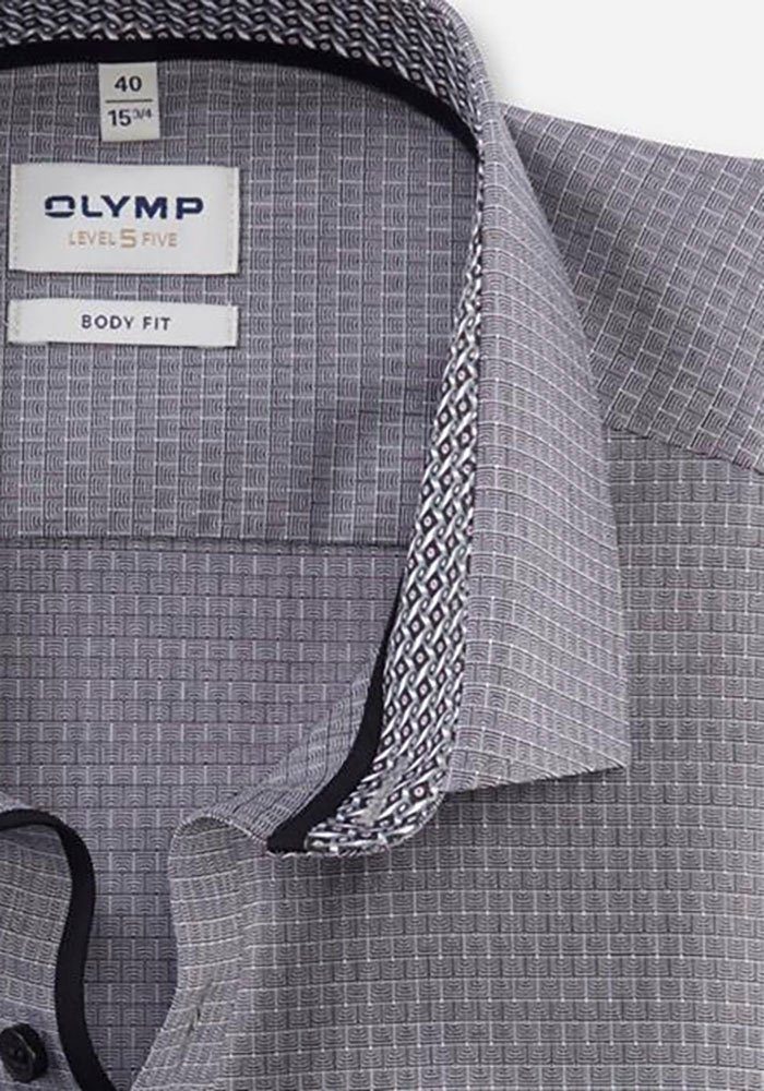 5 OLYMP schwarz Businesshemd Level