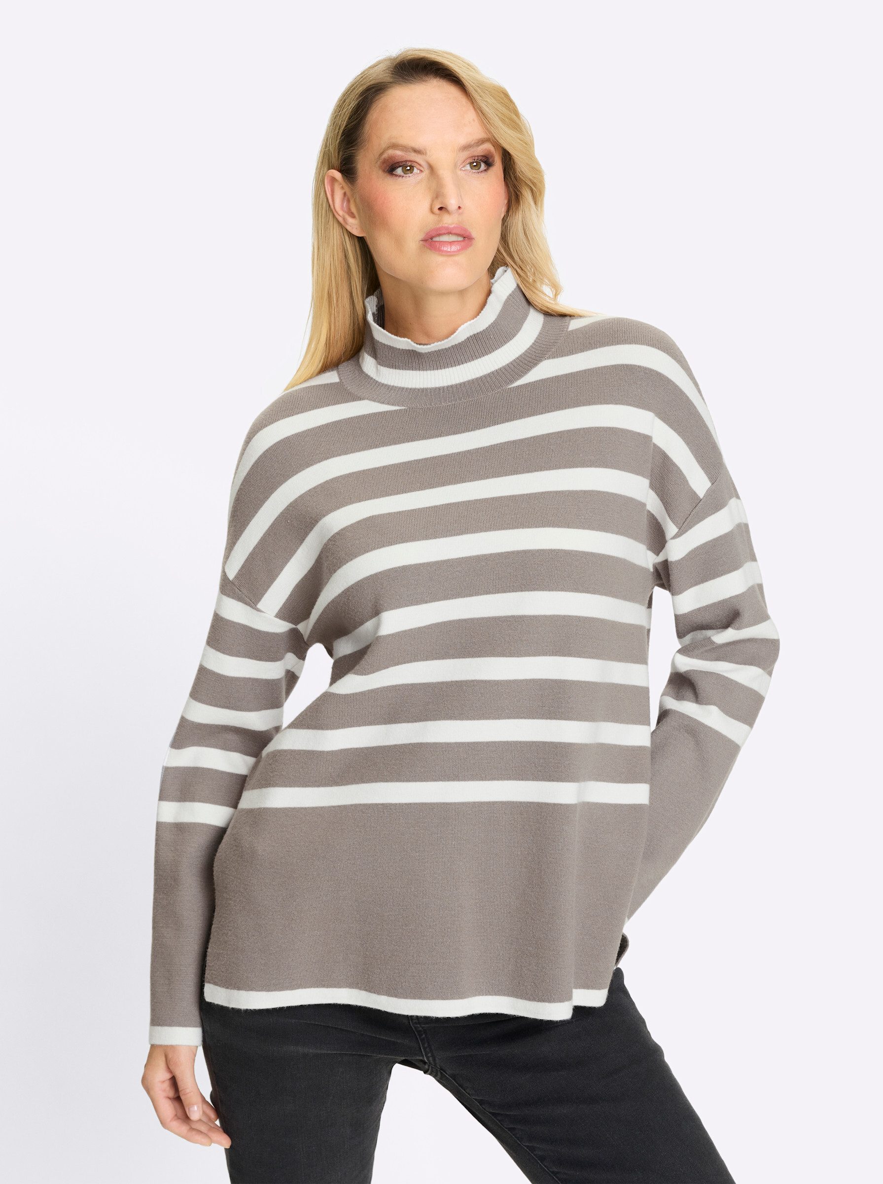 heine Strickpullover Streifenpullover günstig online kaufen