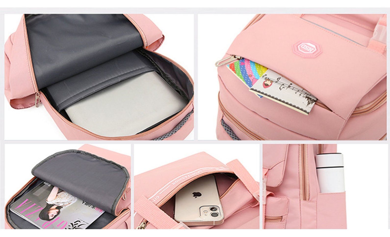 REDOM Schulrucksack Laptop Rucksack Rucksäcke Schulranzen Wasserbeständig Laptoptasche (1 Stück Laptop Notebook Tasche Schule Uni Rucksack, für bis 15,6-Zoll Laptop, Backpack mit Laptopfach, 47 × 32 × 22 cm), für Herren Damen Schüler Teenager Studenten Jungen Freizeit Arbeit