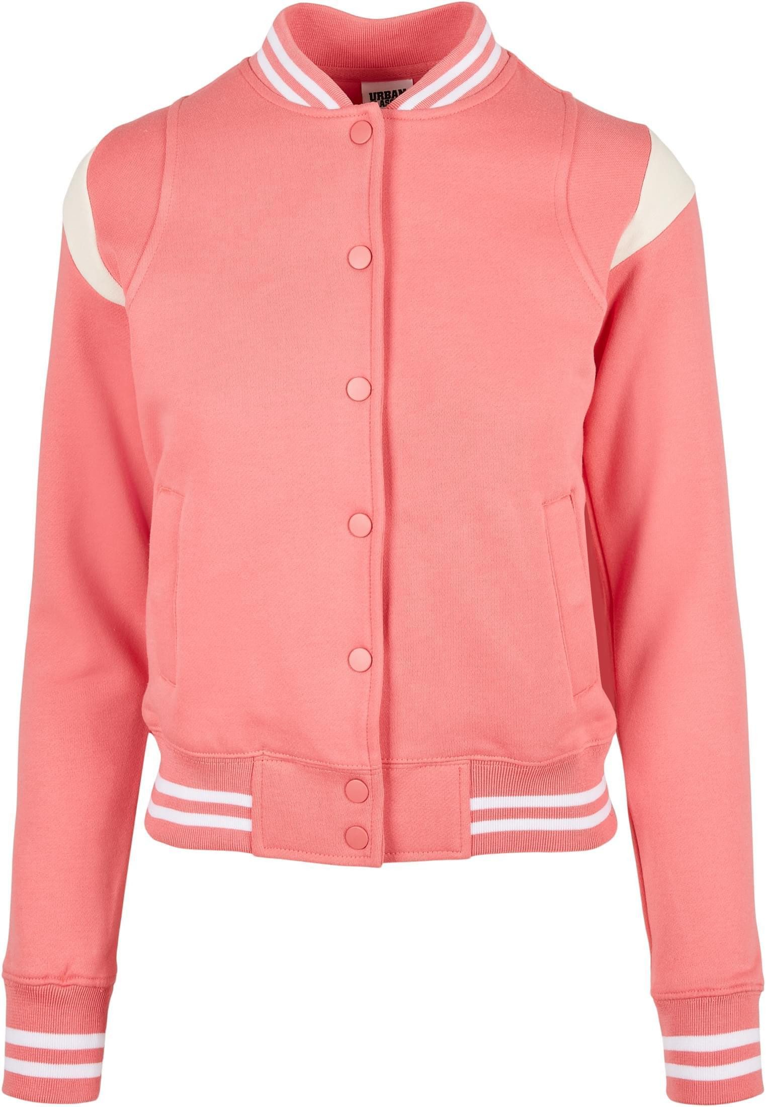 URBAN CLASSICS Outdoorjacke Ladies Inset College Sweat Jacket Collegejacke Damen