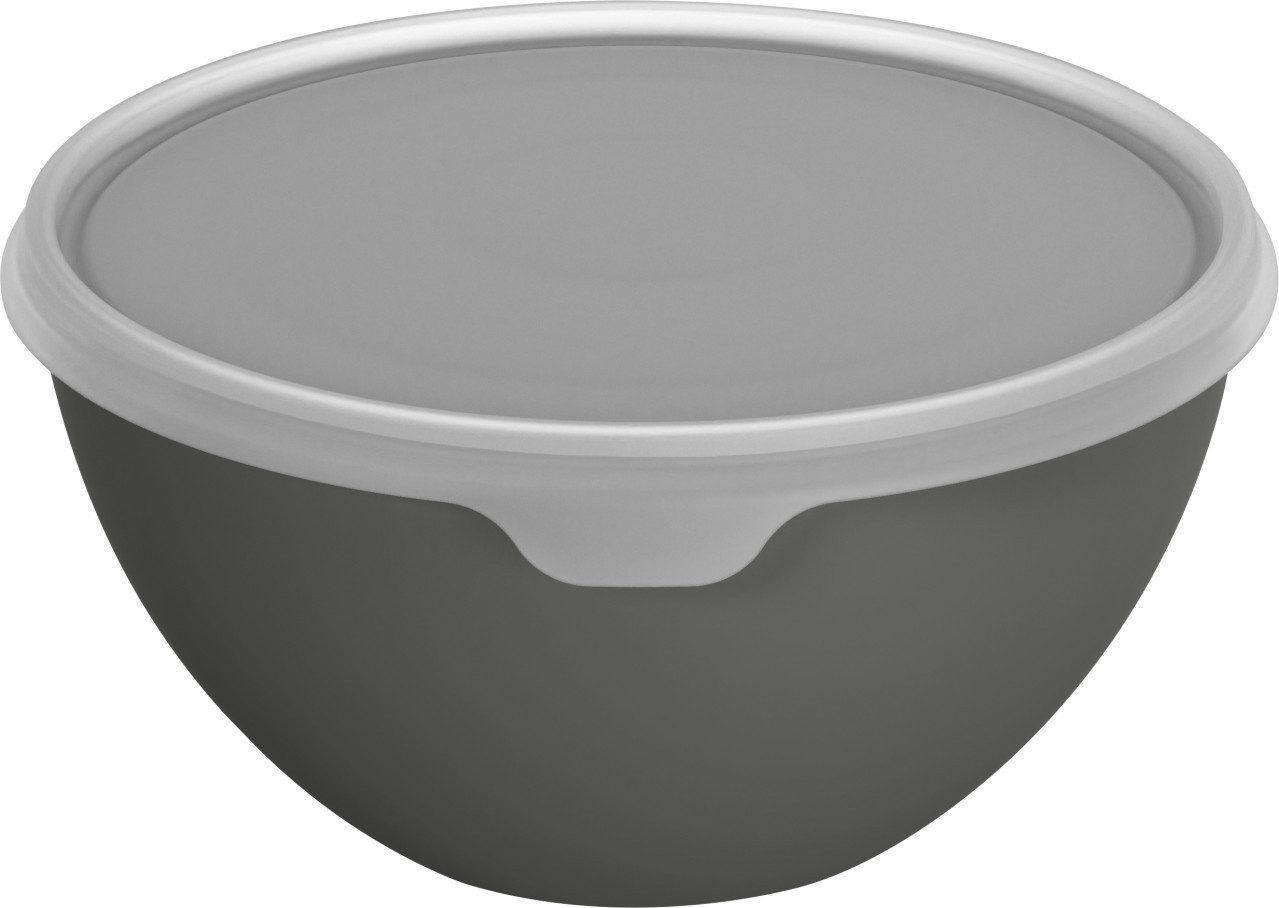 ROTHO Küchenorganizer-Set Rotho Schüssel + Deckel Caruba 3 L schwarz