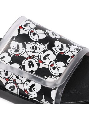 MELISSA Pantoletten Groovy + Mickey Mouse 33632 Black/Clear/White AC406 Pantolette