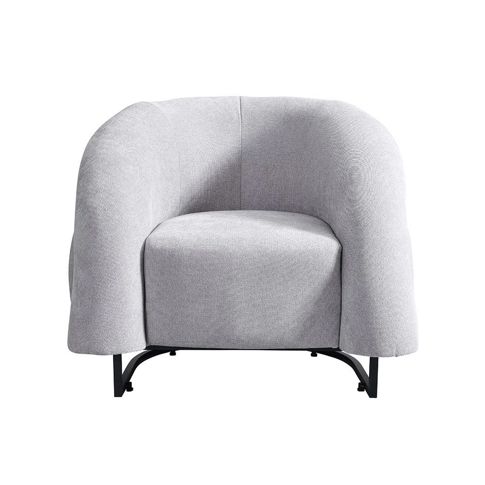 HOME DELUXE Loungesessel Sessel MACA Samtgewebe - 95 x 73 x 88 cm, Polsterstühle, Relexsessel, Wohnzimmer, Einzelsofa