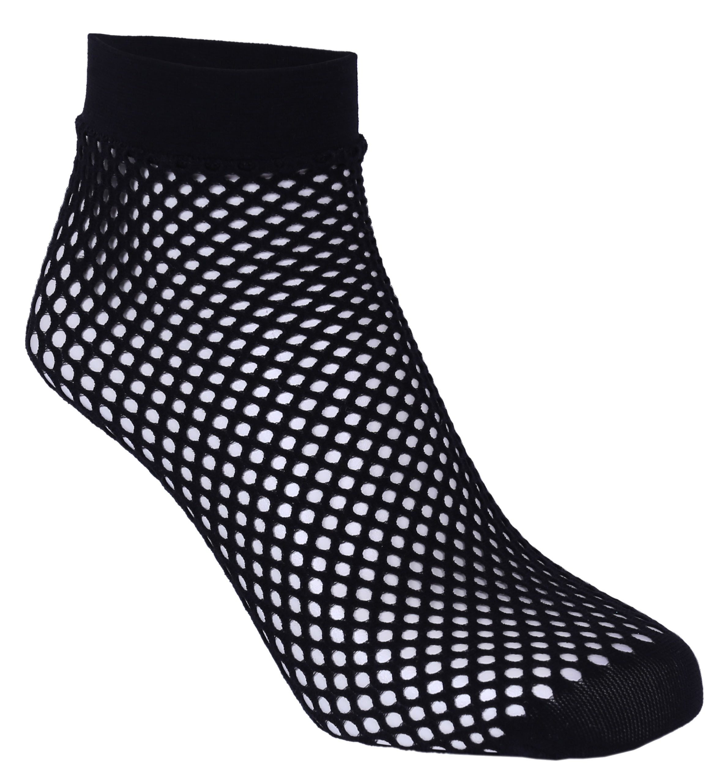 Sarcia.eu Haussocken 2x schwarze Socken - Netzsocken