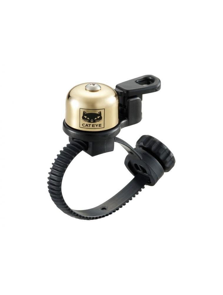 Cateye Fahrradklingel Cat Eye, Klingel, OH 2400, Farbe gold, aus Instrumental Messing, unive