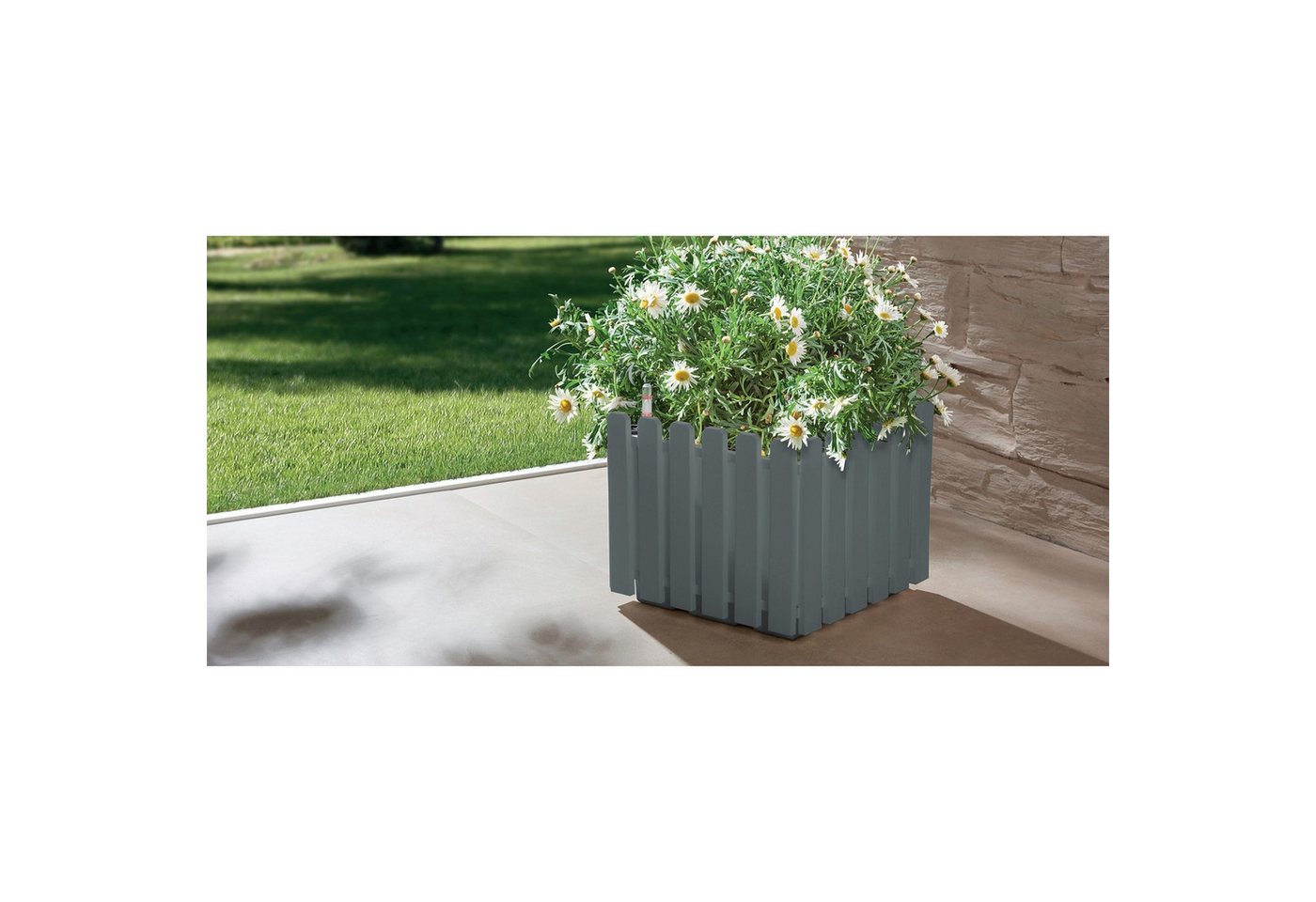 Thumbnail - HTI-Living Blumenkasten Pflanzgefäß mit Wasserspeicher 30 cm Nessa (Stück, 1 St., 1 Blumenkasten), Blumenkasten mit Wass...