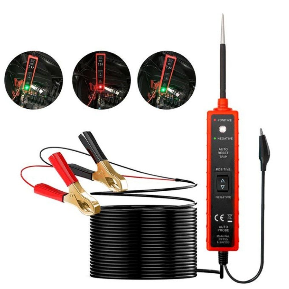 Spannungsprüfer 6-24V Stromkreis-Sondentester, Auto-Elektrotester-Kit