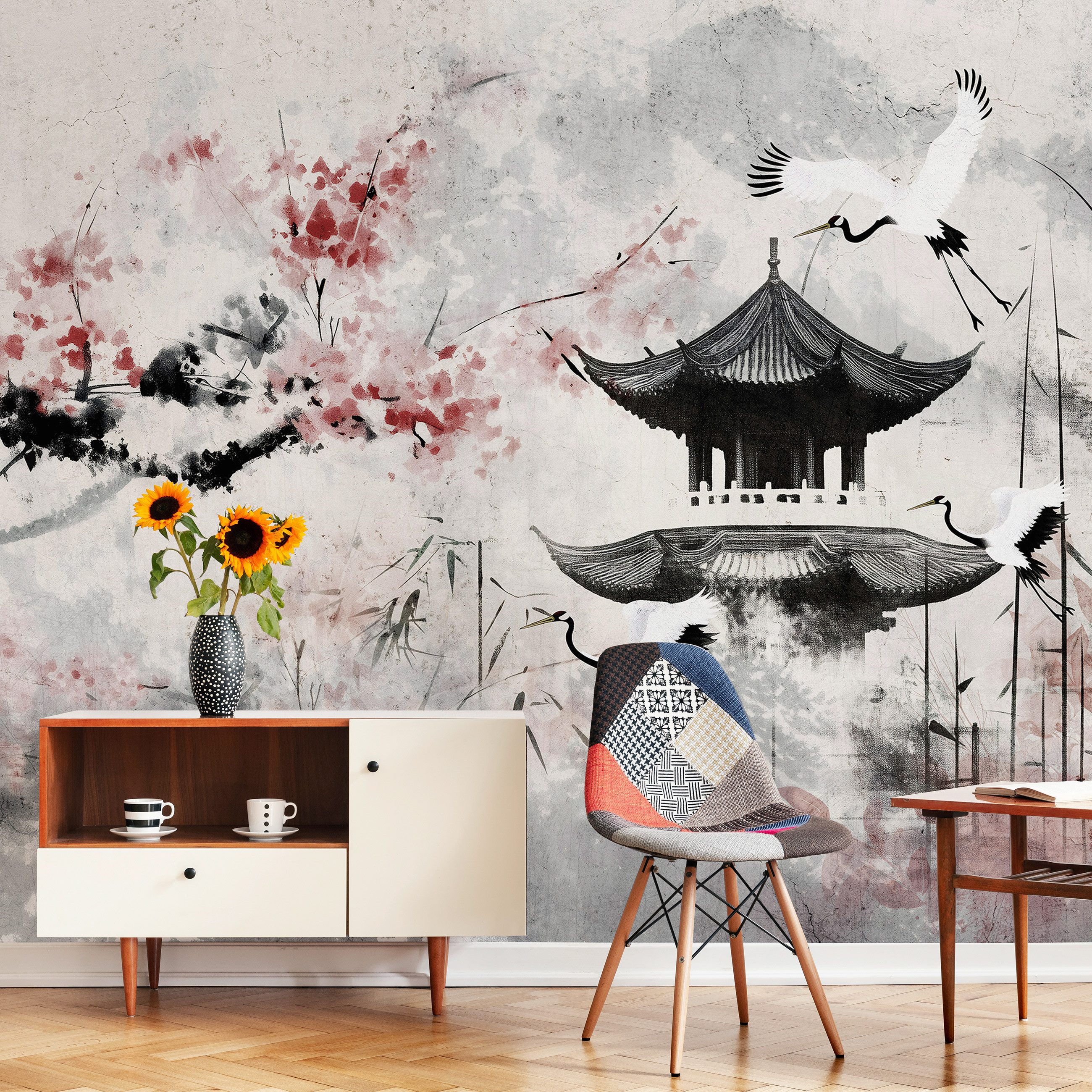 Wallarena Fototapete Foto - Mehrfarbig - Modern - Vlies - Wohnzimmer, glatt, (2 St), 100x70cm