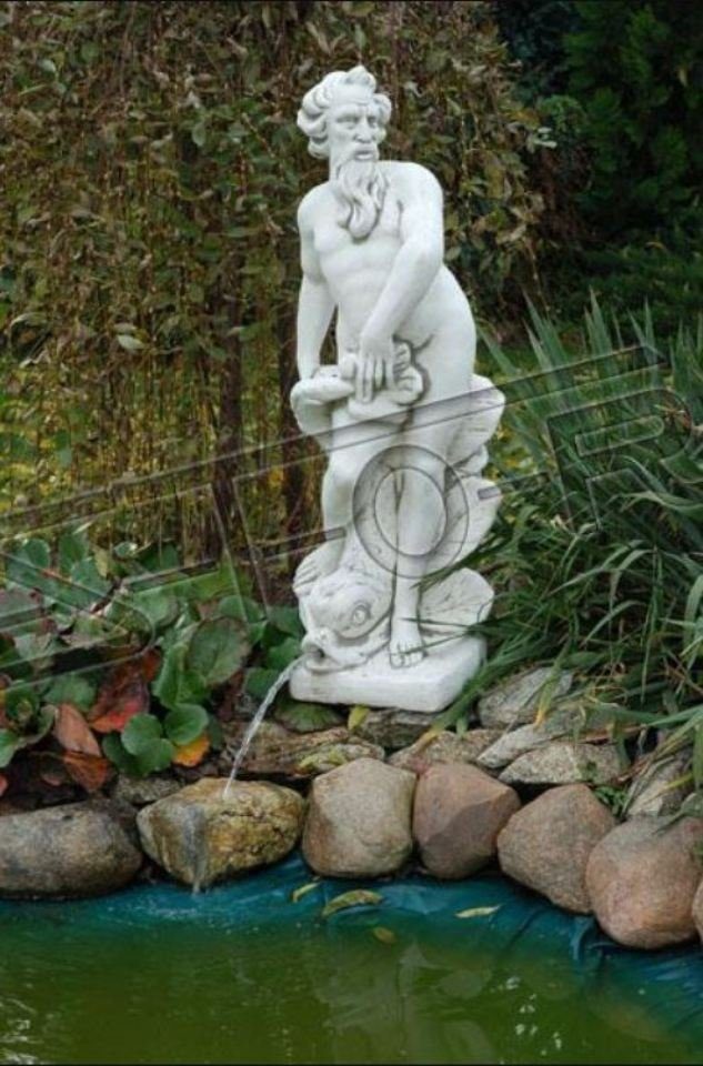 JVmoebel Skulptur Fontainen Teich Figur Skulpturen Statuen Skulptur Statue Adam Figuren 132cm 297