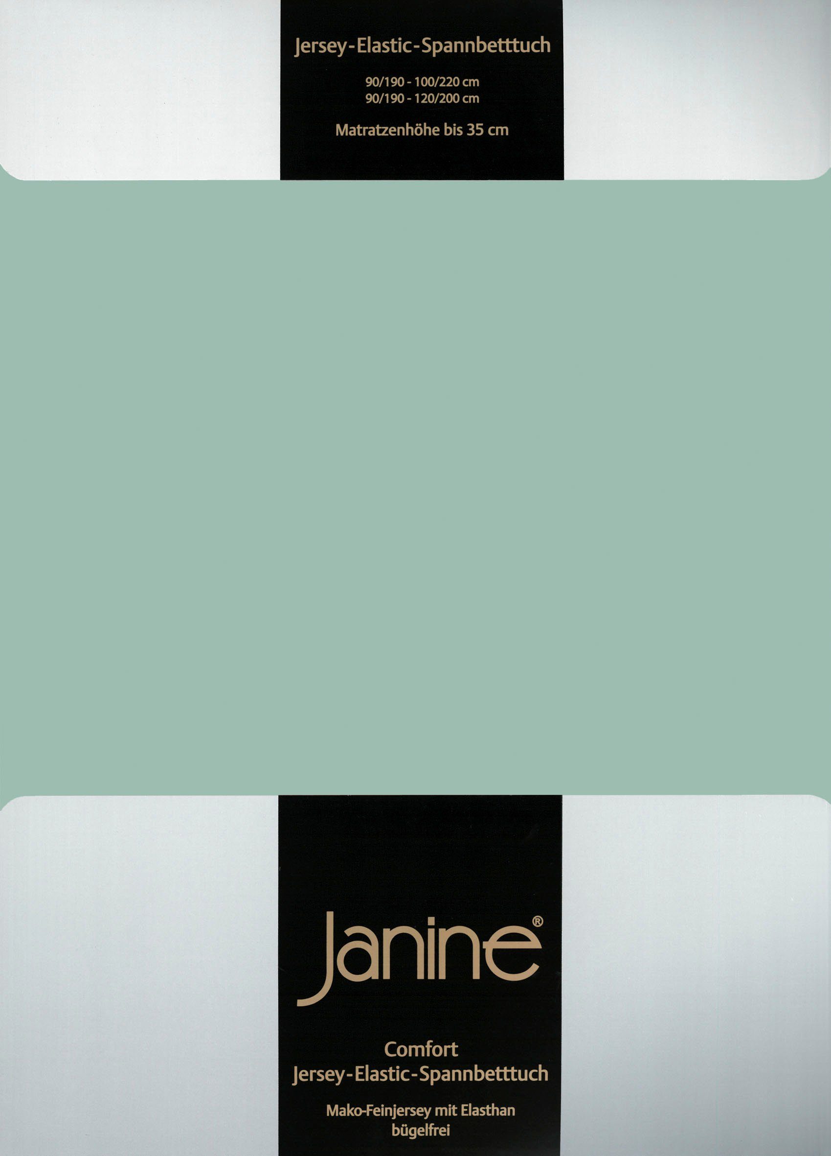 Spannbettlaken ELASTIC 5002, Janine, Jersey-Elasthan, Gummizug: rundum, (1 Stück), für Matratzen bis 35 cm Höhe, 95% Baumwolle, hochwertig, langlebig