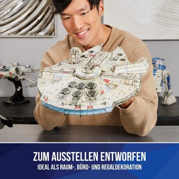 Spin Master 3D-Puzzle 4D Build - Star Wars - Millennium Falcon Raumschiff, 223 Puzzleteile