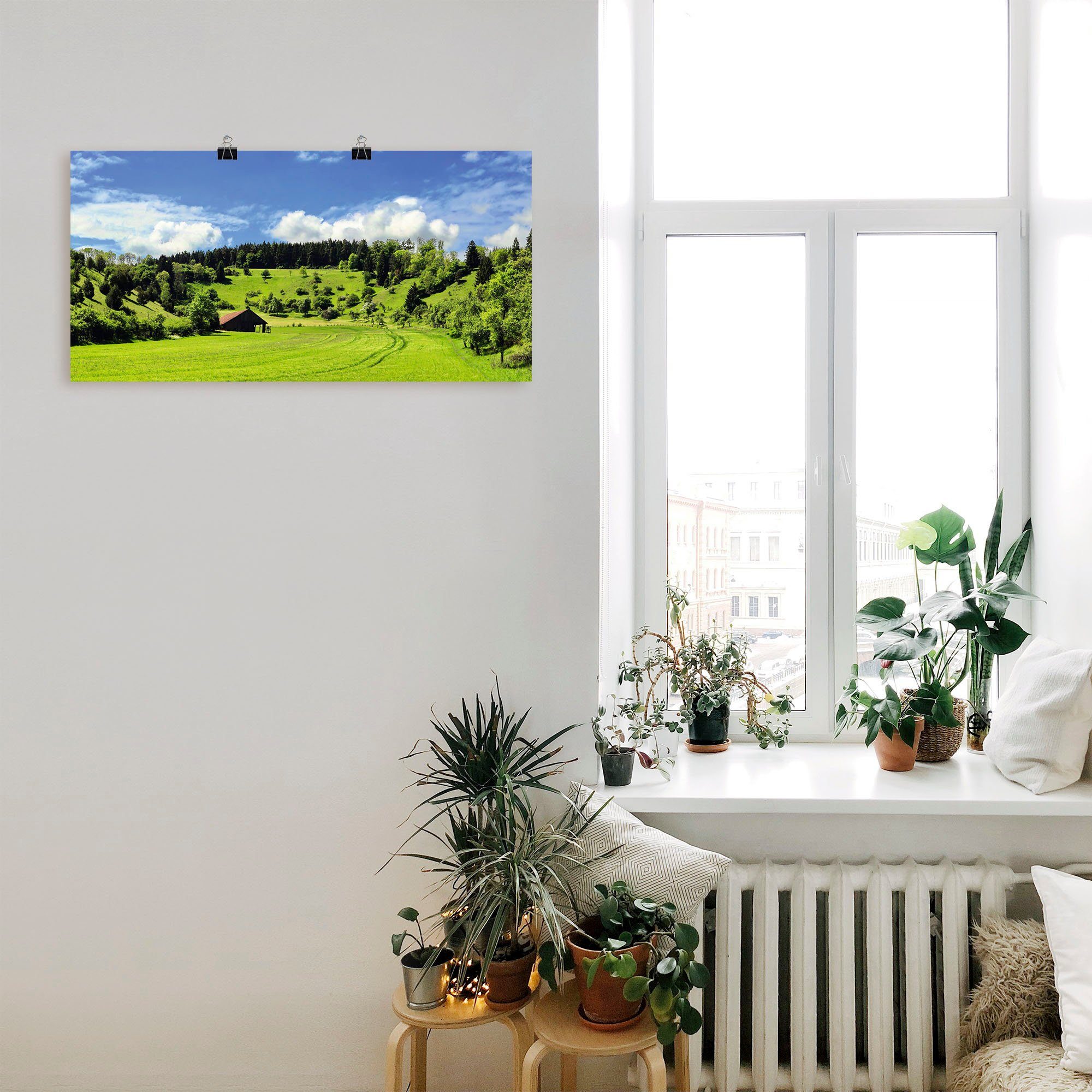 Artland Wandbild »Traumhafte Landschaft im Schwarzwald«, Wiesen & Baumbilder (1 Stück), in vielen Größen & Produktarten - Alubild / Outdoorbild für den Außenbereich, Leinwandbild, Poster, Wandaufkleber / Wandtattoo auch für Badezimmer geeignet-kaufen