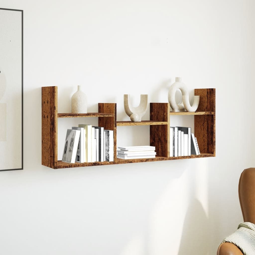 vidaXL Regal Wandschrank 100x18x40 cm Altholz-Optik günstig online kaufen