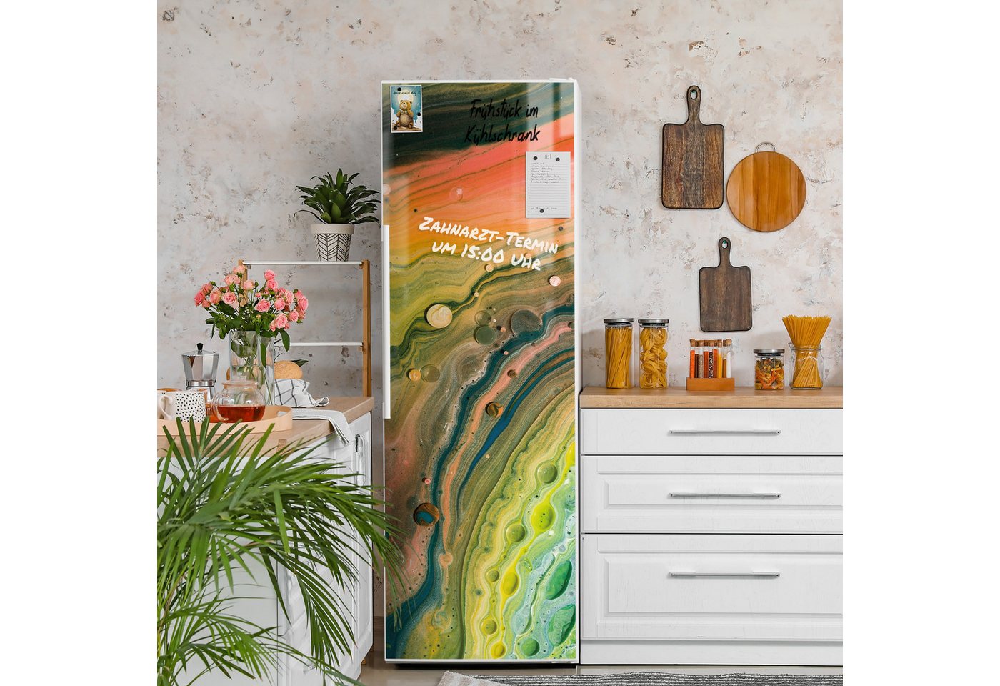 Thumbnail - DEQORI Magnetfolie 'Organische Vielfalt', beschreibbar Kühlschrank Magnetmatte magnetisch Magnetfolie
