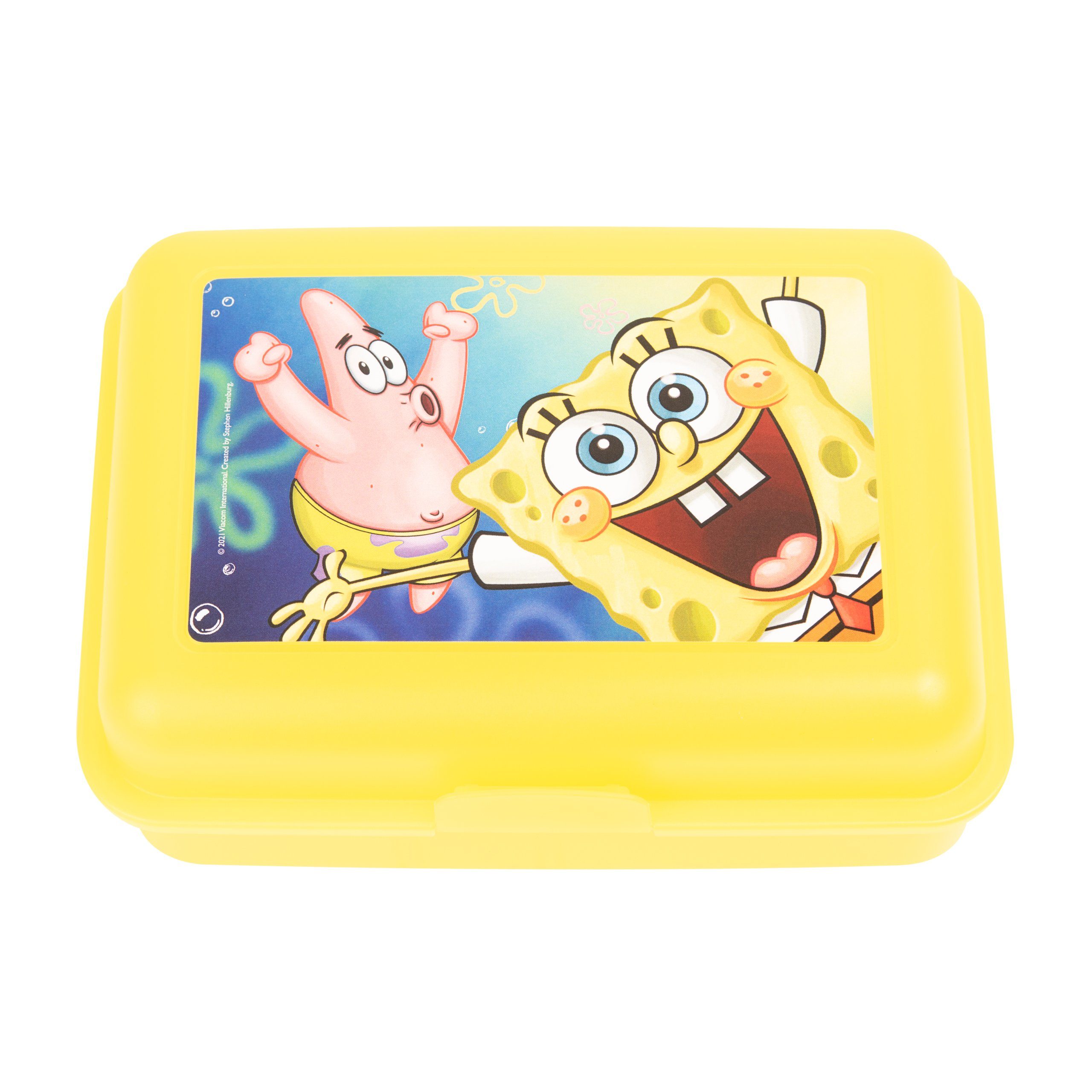 und Patrick, mit (PP) Lunchbox Spongebob Labels® Schwammkopf Kunststoff Brotdose Spongebob - Trennwand United