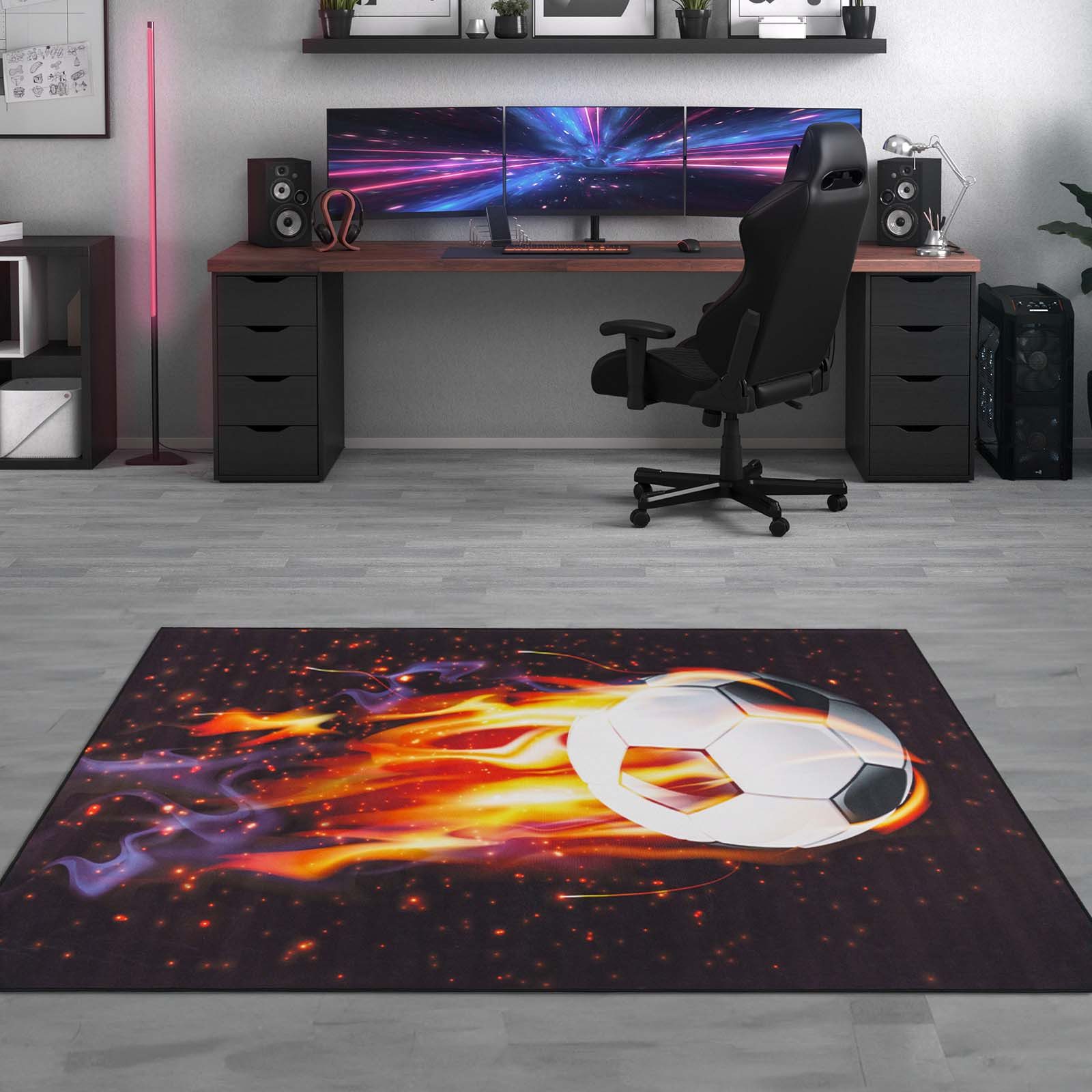 TaraCarpet Kinderteppich Fresh Kids Fußball, rechteckig, Höhe: 5 mm, Fresh günstig online kaufen