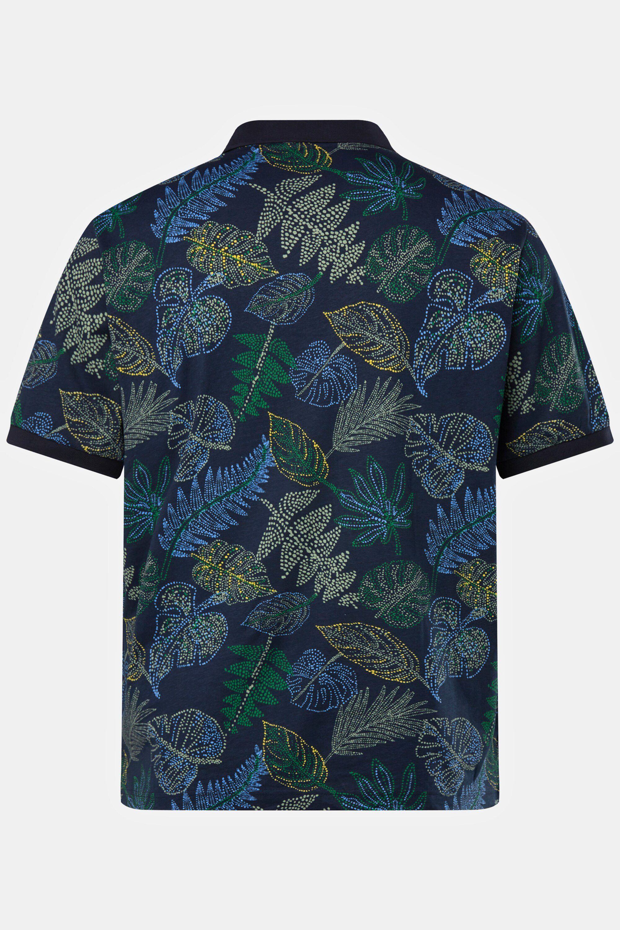 JP1880 Poloshirt Poloshirt Halbarm Allover-Print Polokragen