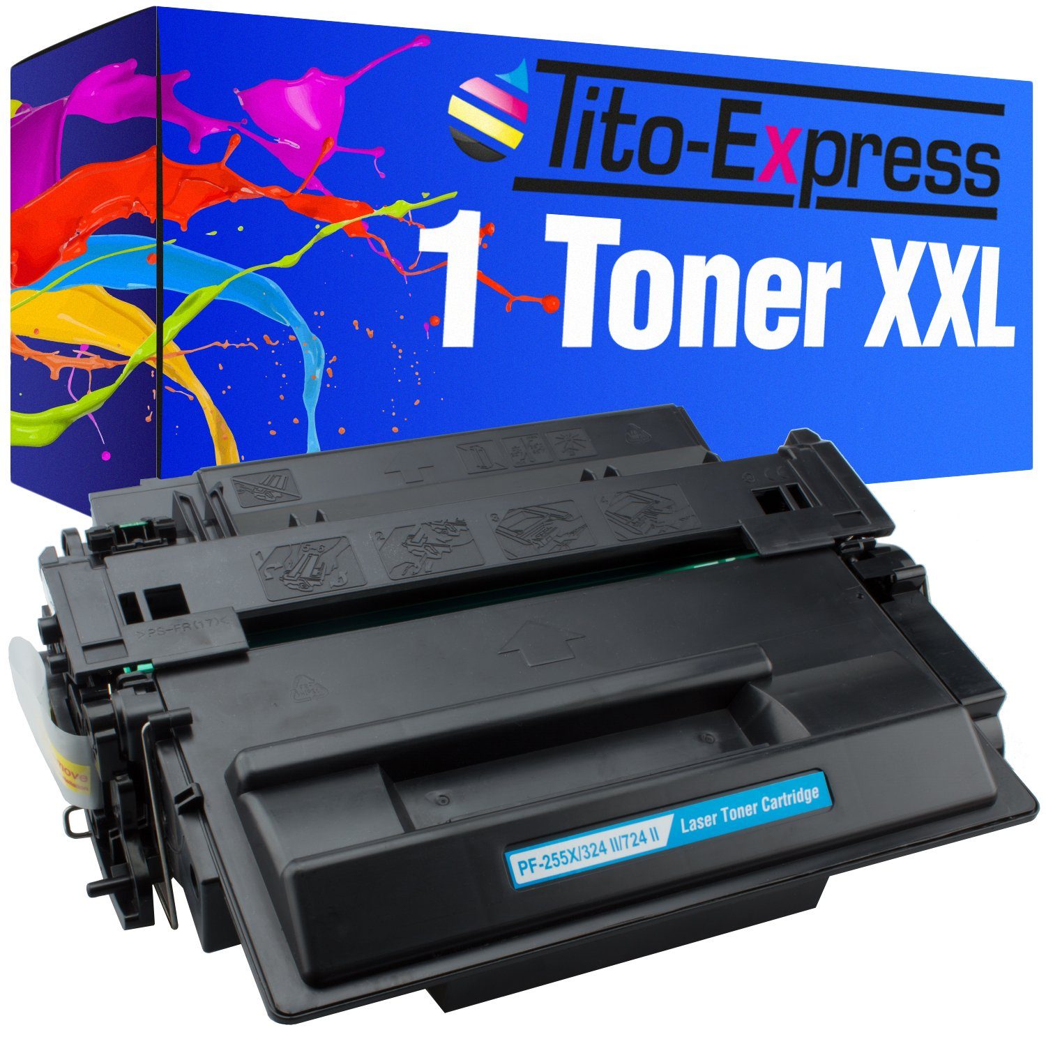 Tito-Express Tonerpatrone ersetzt HP CE 255 X HP CE 255X HPCE255X Black, für Laserjet P3010 P3011 P3015 Pro MFP M521dn Enterprise 500 MFP M525