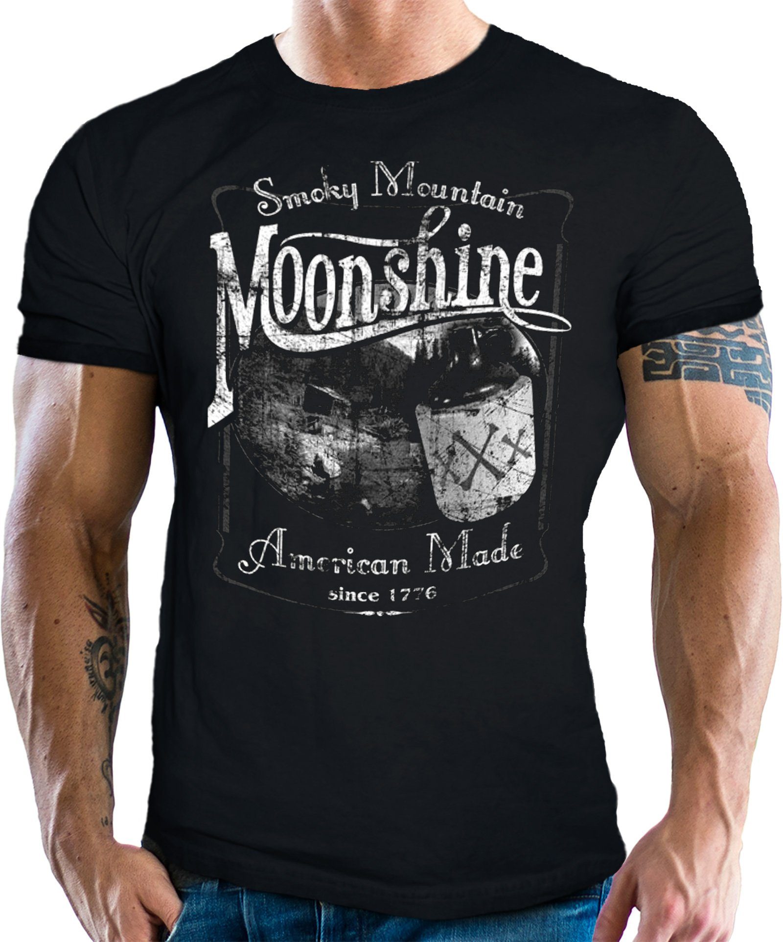 GASOLINE BANDIT® T-Shirt für Hotrod US-Car günstig online kaufen