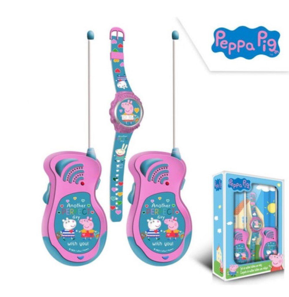 Euroswan Walkie Kids Talkie und Peppa Walkie Talkies Wutz Armbanduhr