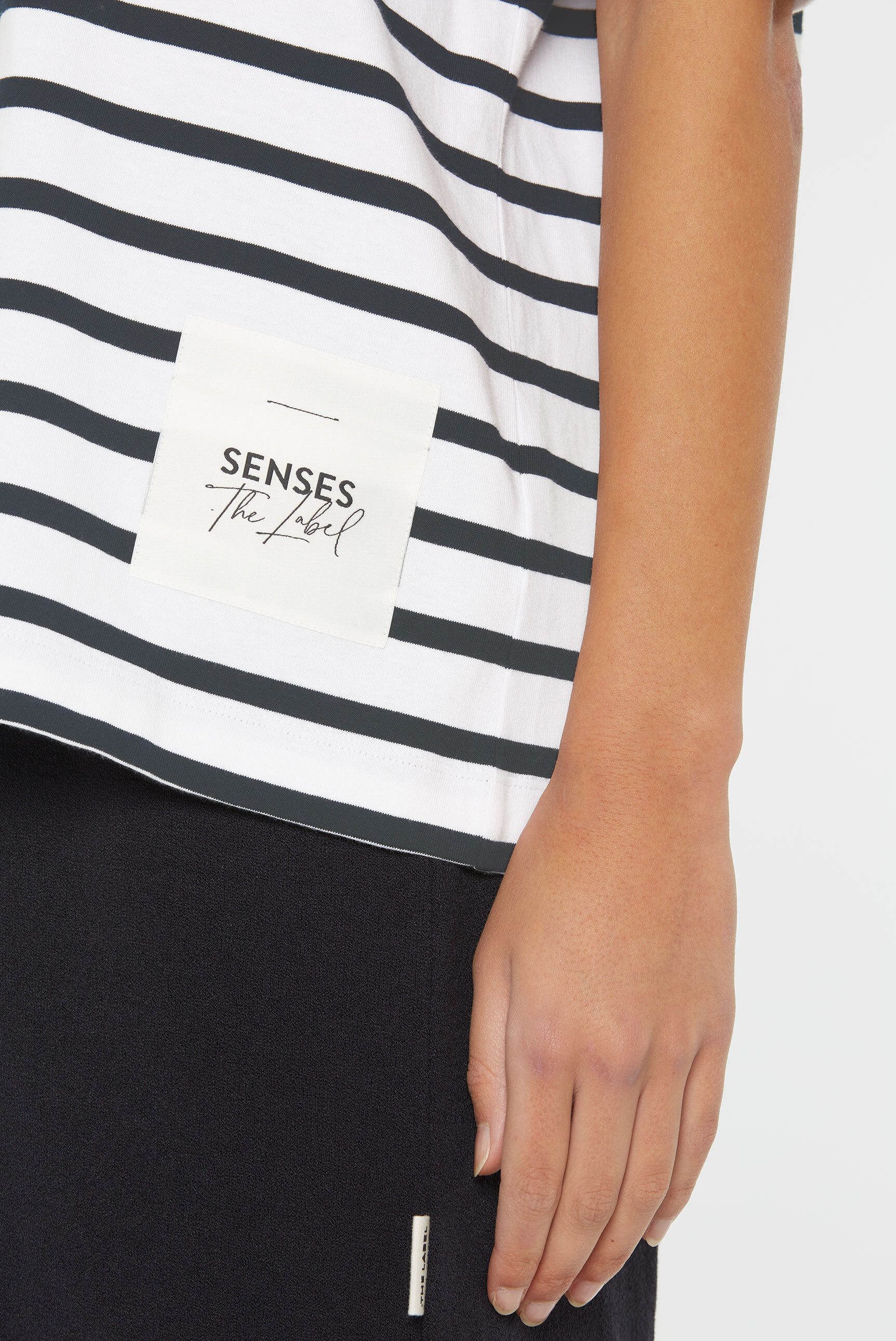 SENSES.THE LABEL Rundhalsshirt aus Baumwolle