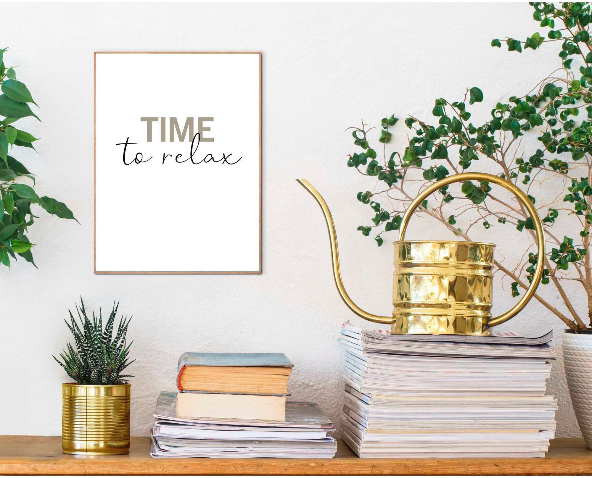 Reinders! Poster Time to relax günstig online kaufen