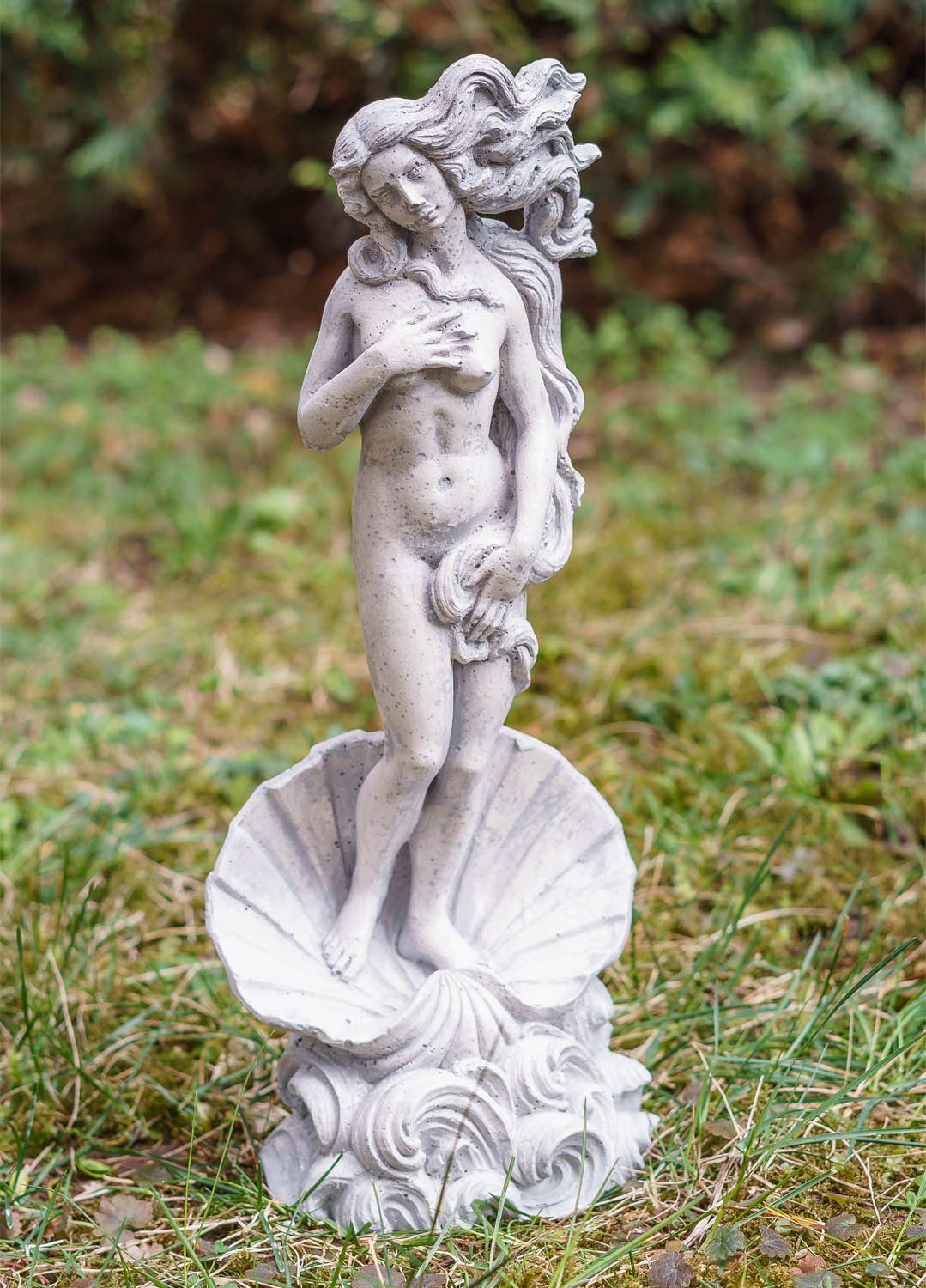 Venus Figur Anti Aubaho Gartenfigur Kunststein Statue Botticelli Replik massiver Skulptur