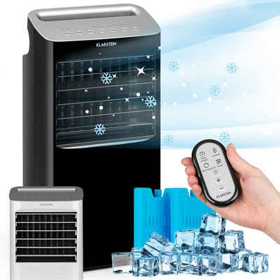 Klarstein Ventilatorkombigerät Coldplayer 4-in-1 Luftkühler, mit Wasserkühlung & Eis mobil Klimagerät ohne Abluftschlauch