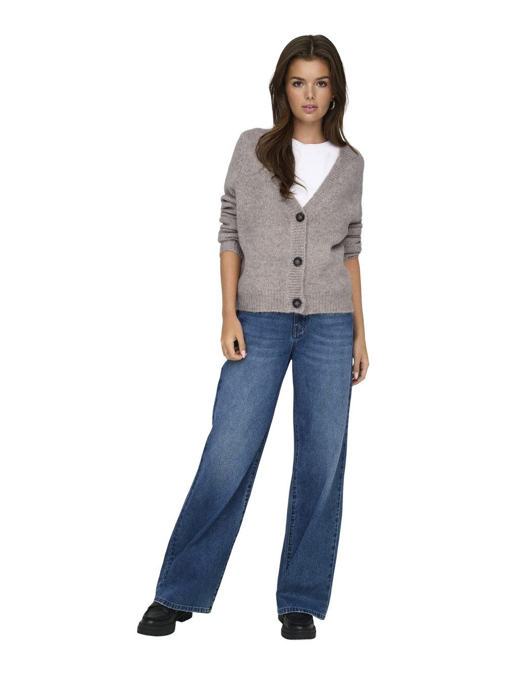 ONLY Strickjacke ONLZOEY mit V-Ausschnitt günstig online kaufen