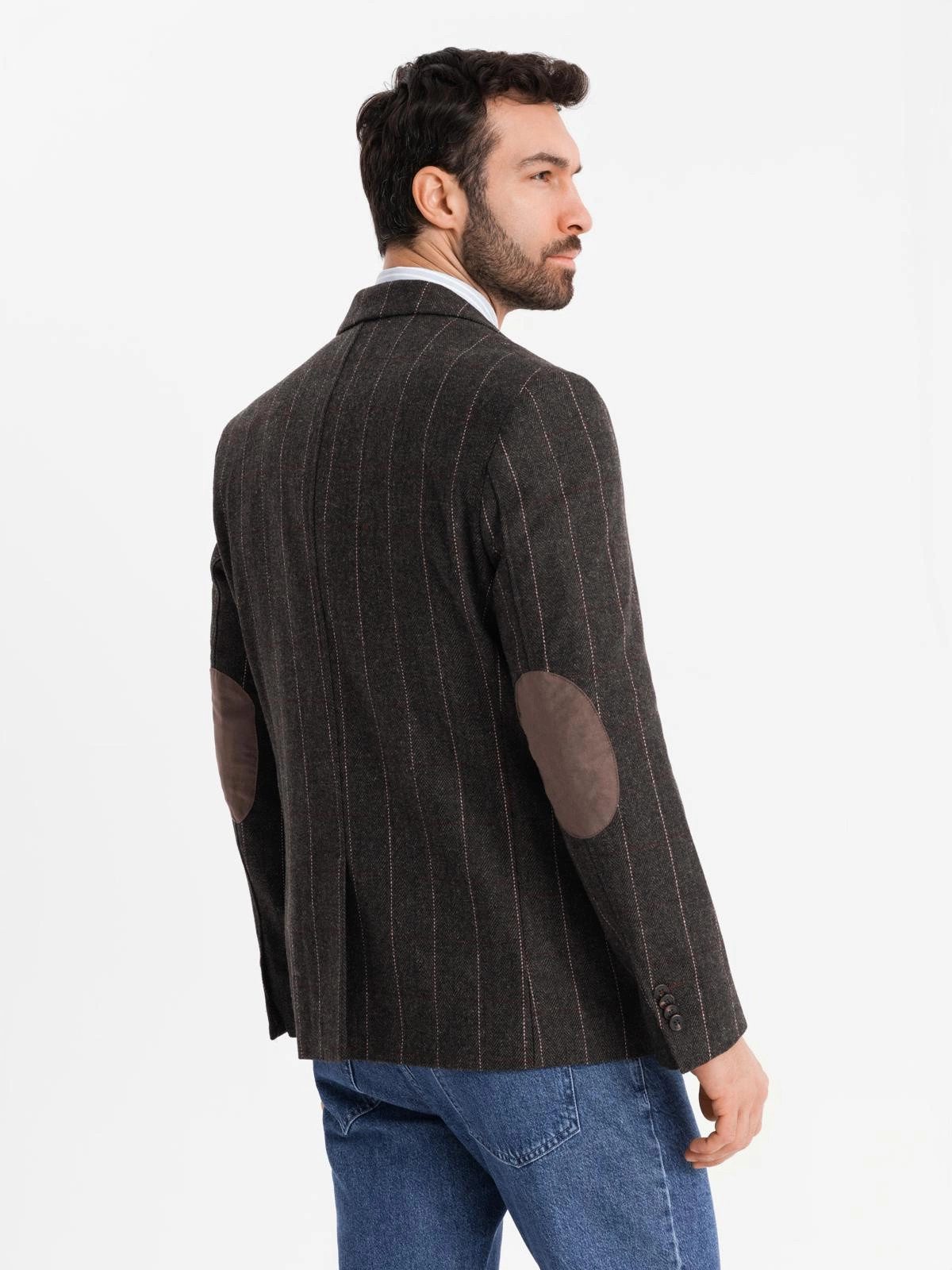 OMBRE Sakko Eleganter Sakko für Herren aus Wollmischung Schlitz auf der Rückseite der Jacke