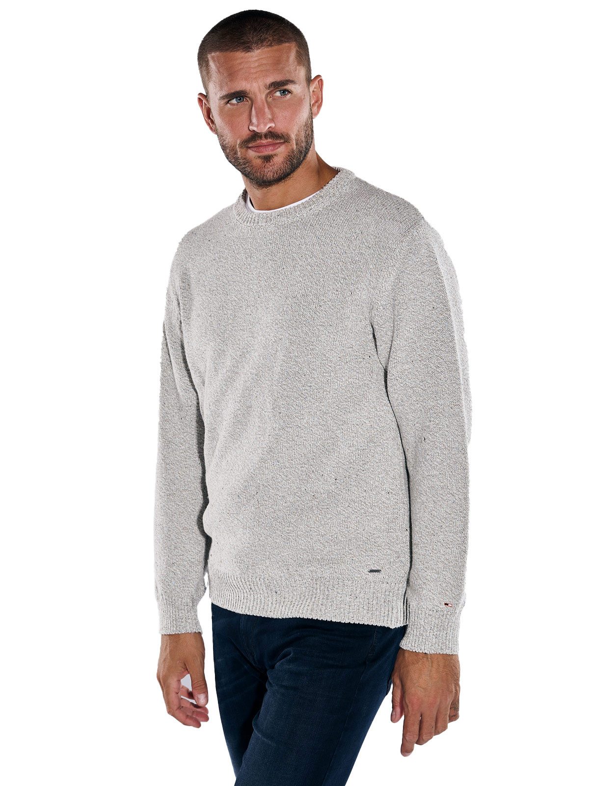 emilio adani Rundhalspullover Pullover aus italienischer Baumwolle