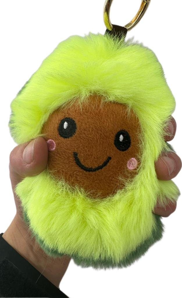Kuscheltier Plüsch Avocado Schlüsselanhänger XXL 15 cm grün