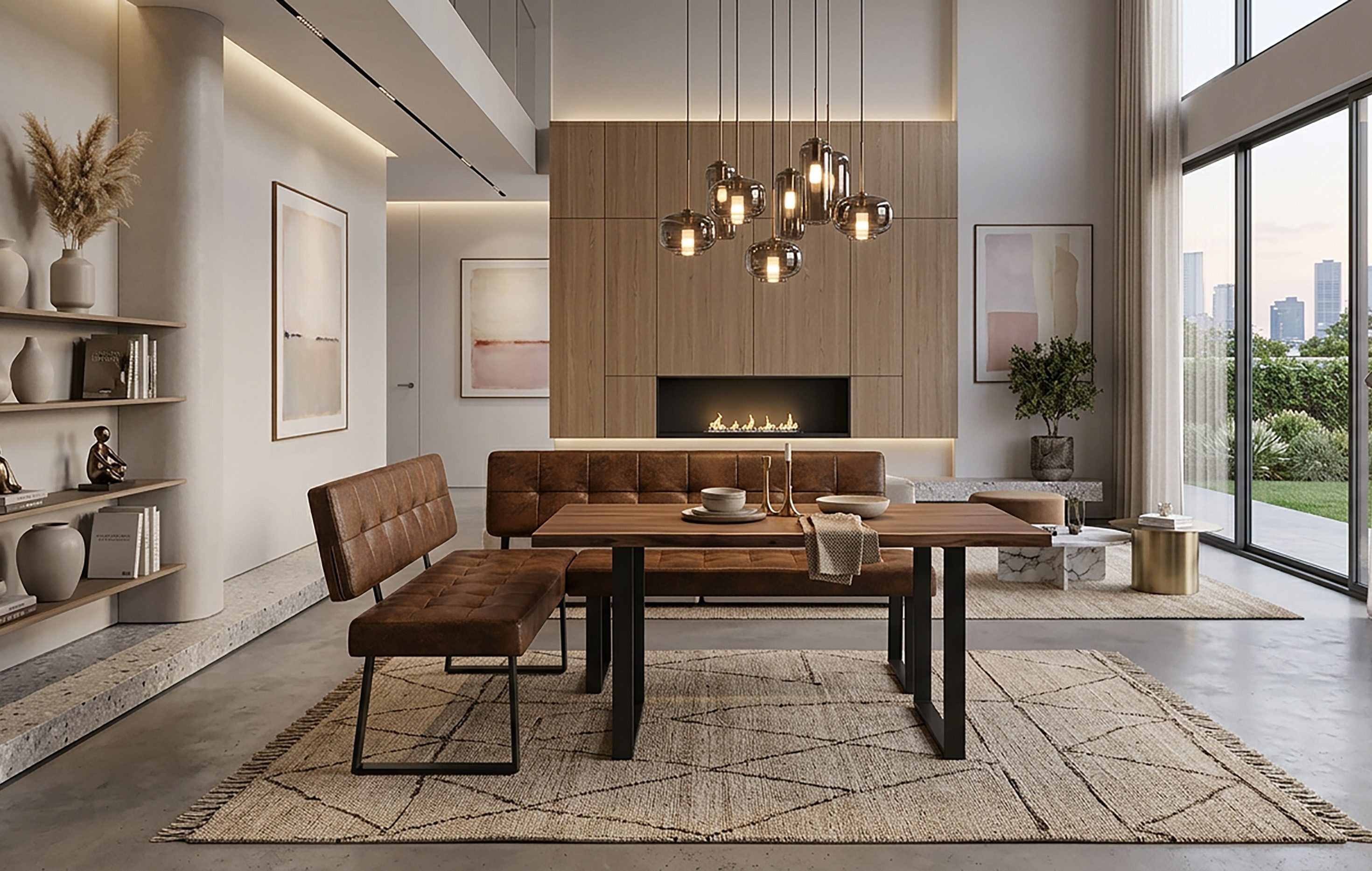 B&D home Eckbank AKA (2-St), beidseitig montierbar, gepolstert, mit Rückenlehne, verschiedene Maße