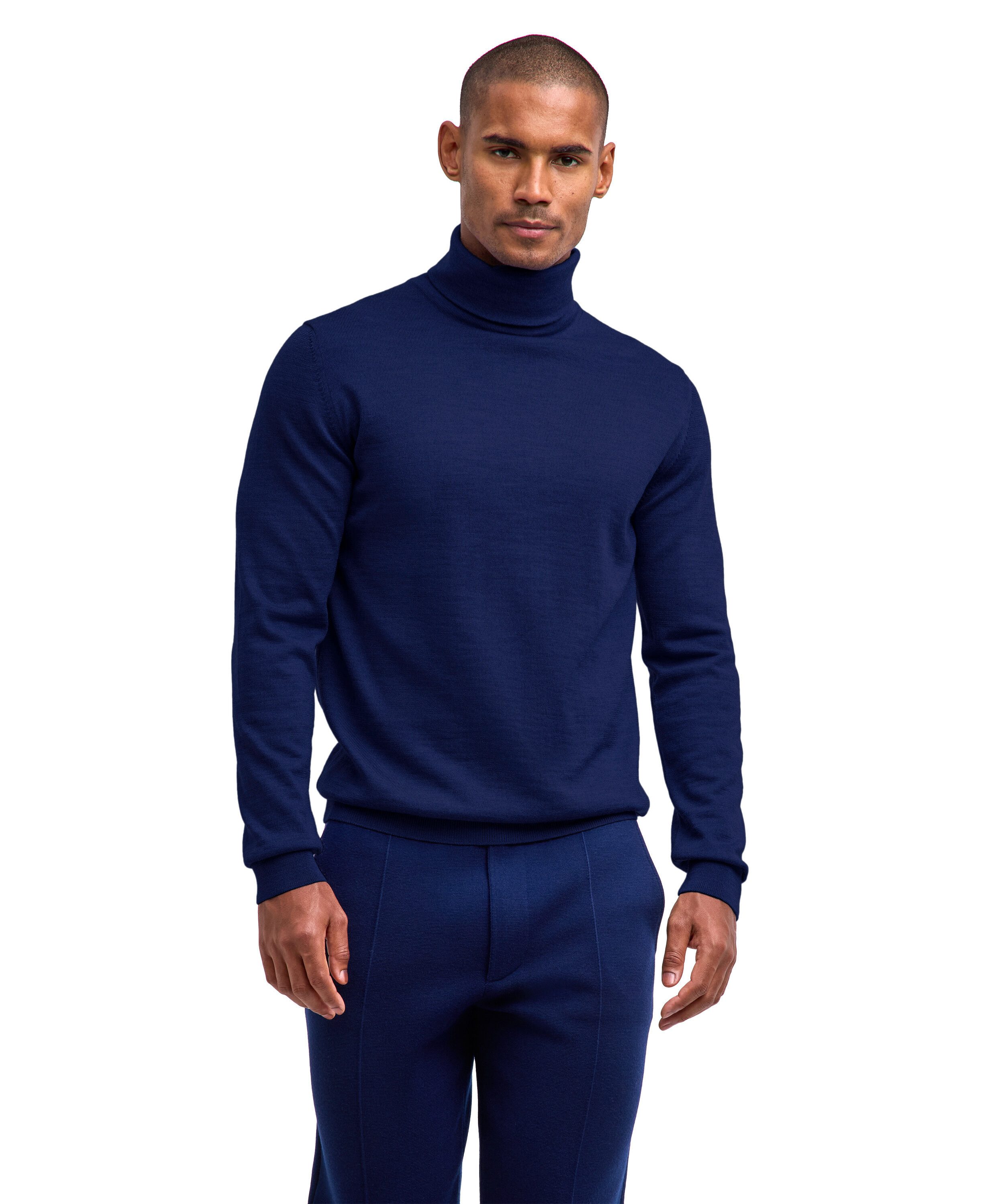 FALKE Strickpullover FALKE Pure Merino Wool Herren (1-tlg) aus reiner, extrafeiner Merinowolle