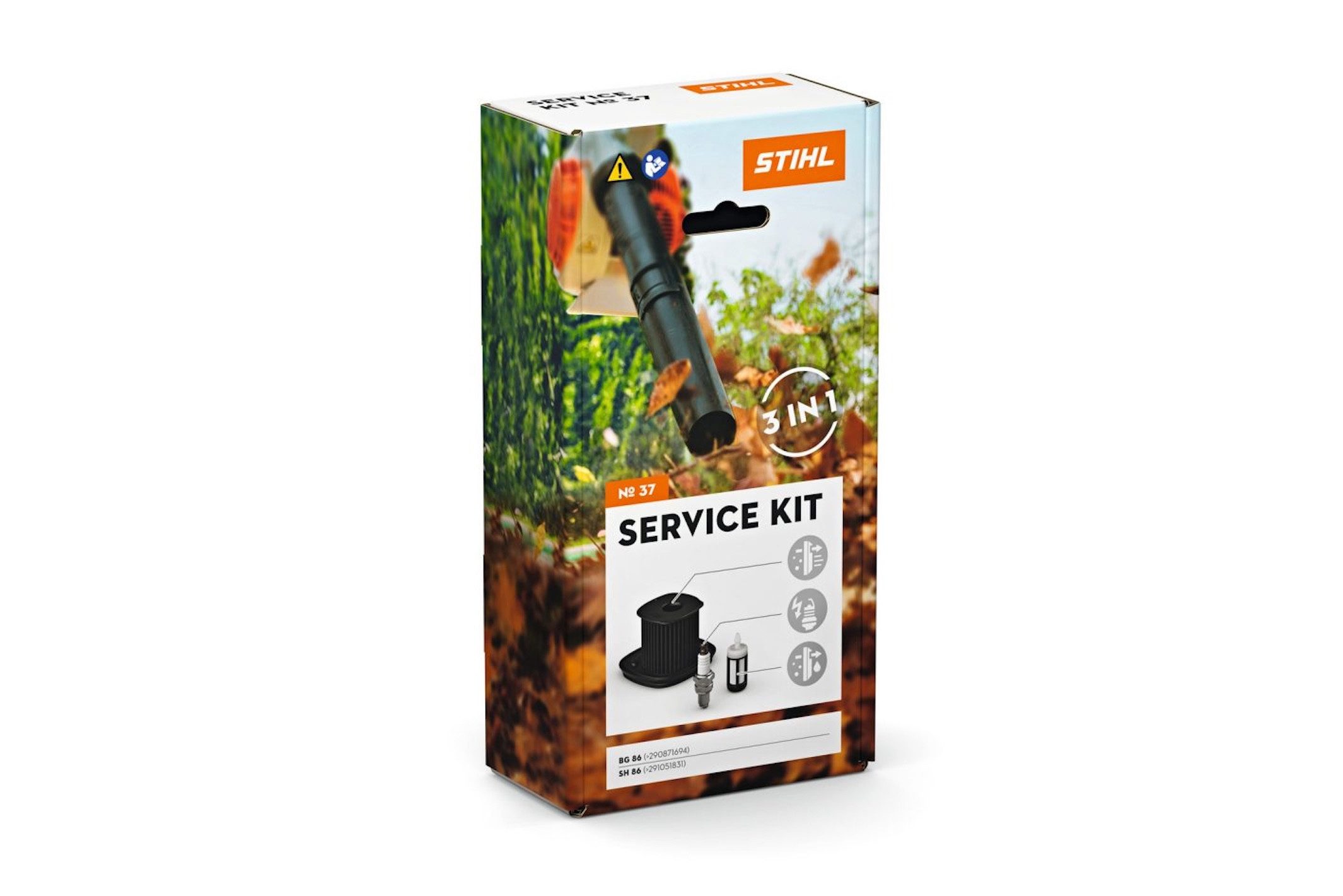 STIHL Benzin-Laubbläser STIHL Service Kit 37, (Packung, Umfangreiches Zubehör vorhanden), Original Wartungskit für BG 86 und SH 86 zur schnellen Wartung.