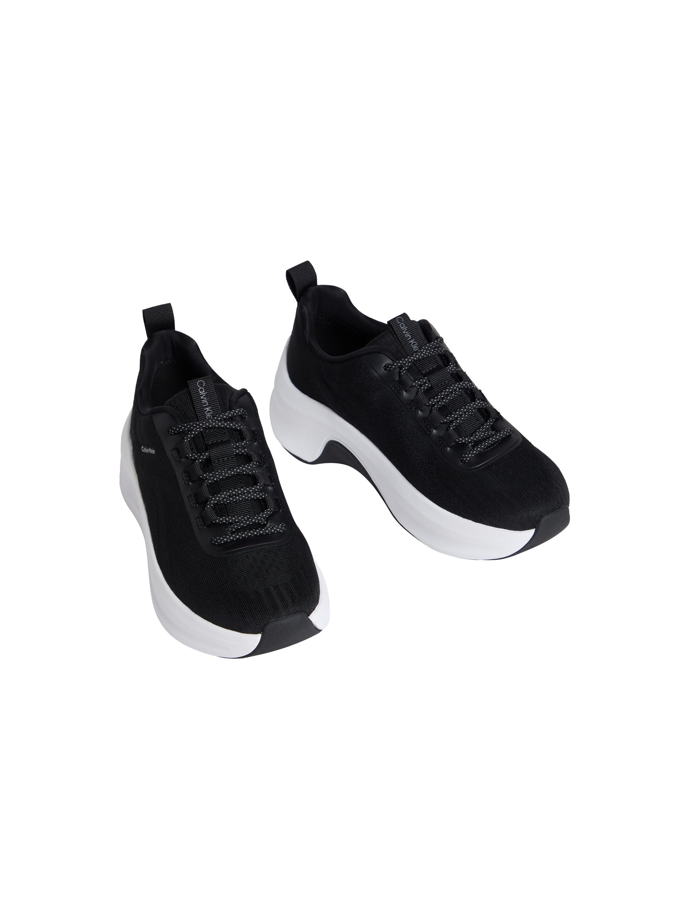 Calvin Klein CHUNKY RUN CKSTRIPE LUP SP KN Plateausneaker Chunky-Sneaker, Halbschuh, Schnürer mit Logoschriftzug