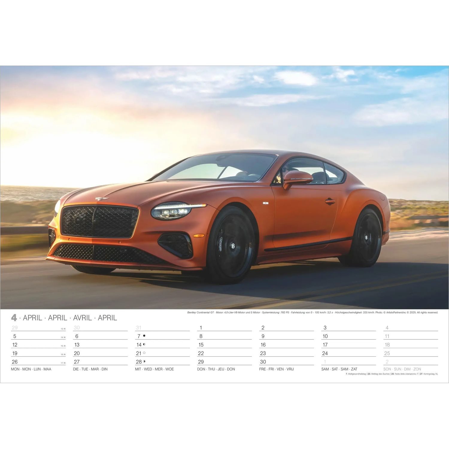 Wandkalender Sports Cars 2027 – Bild 3 von 5