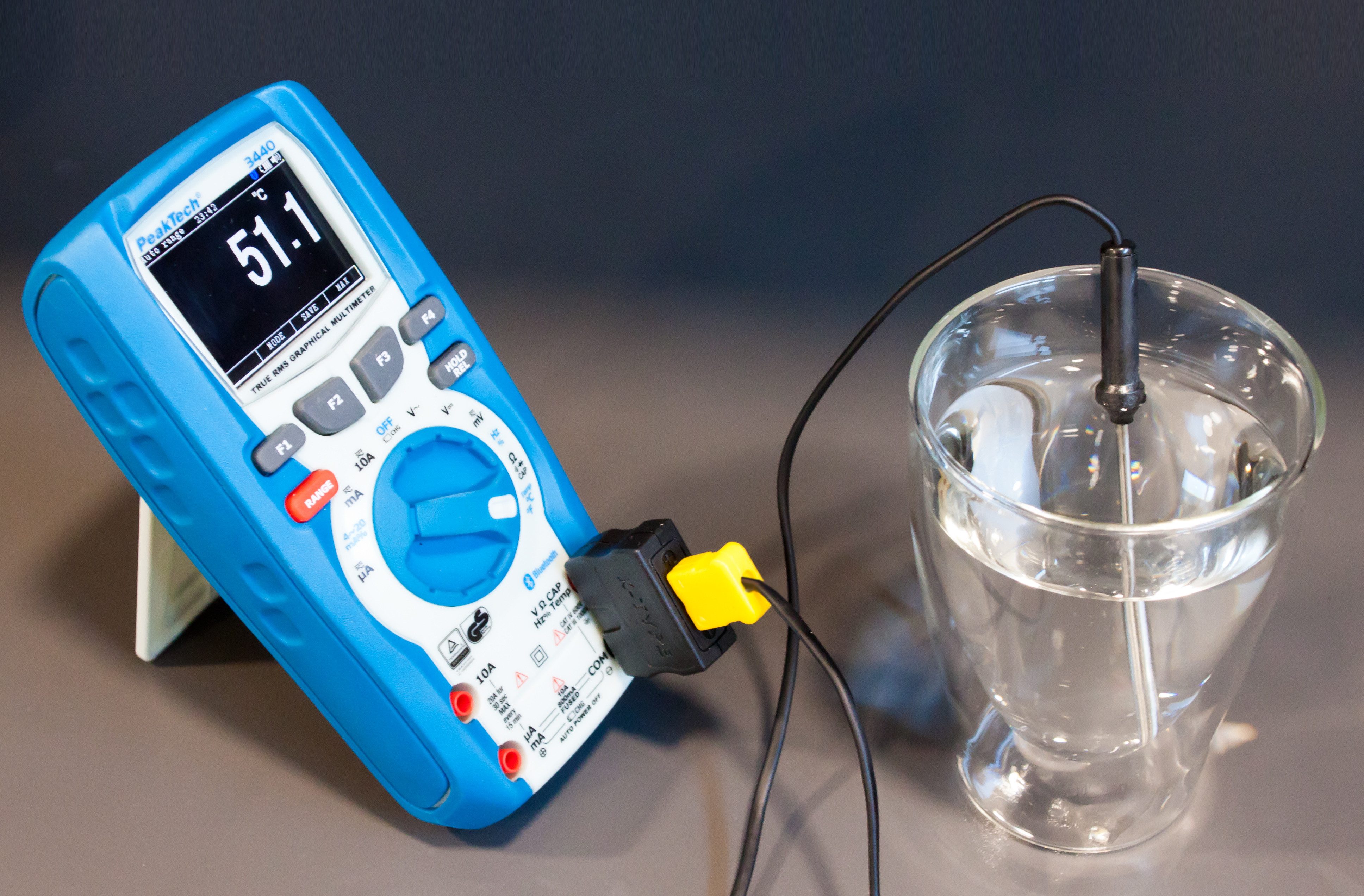 PeakTech Raumthermometer Universal-Temperaturfühler -50 bis 300°C