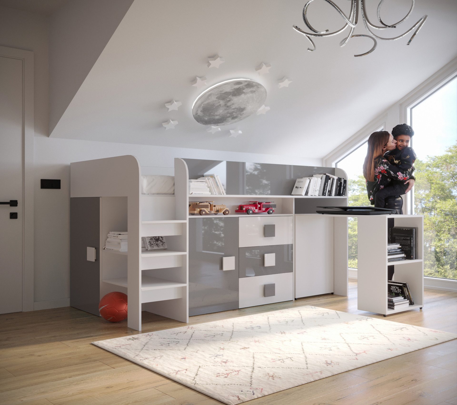 ABIKS MÖBEL Etagenbett TOLEDO 1 Hochbett günstig online kaufen