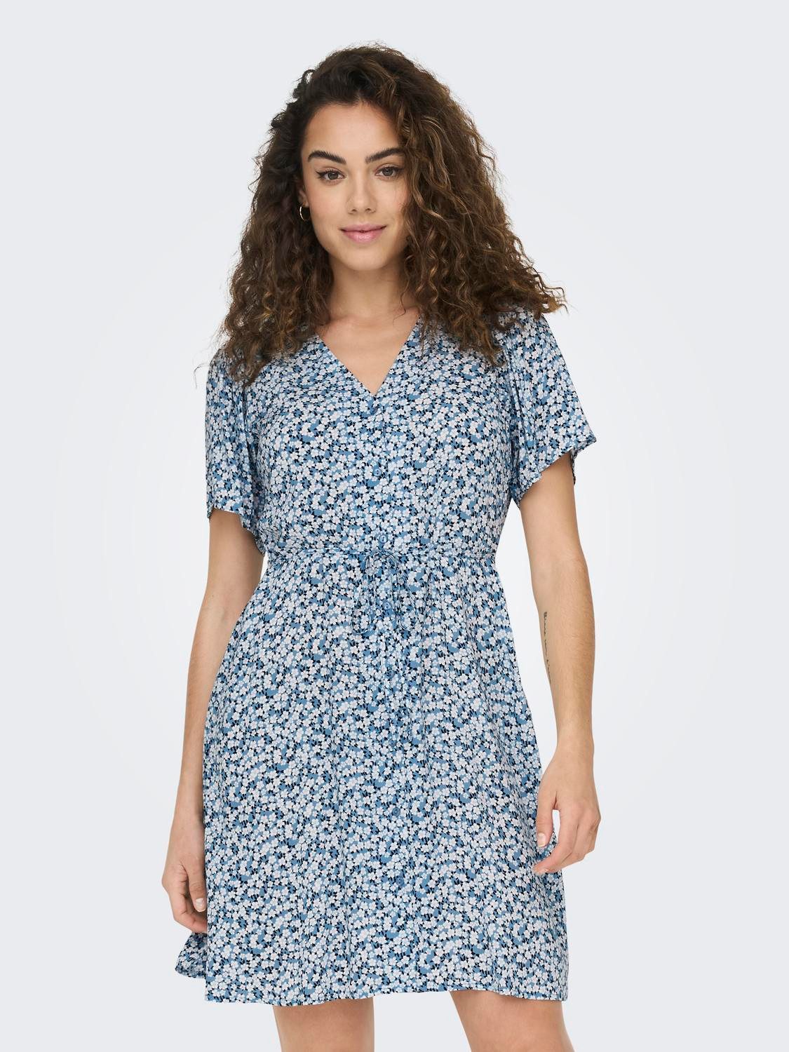 ONLY Shirtkleid Legeres Mini Sommerliches Design günstig online kaufen