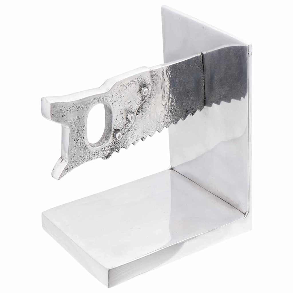 vidaXL Buchstütze Buchstützen 2 stk. Silber 11 x 14 x 17,5 cm Aluminium (2 St)