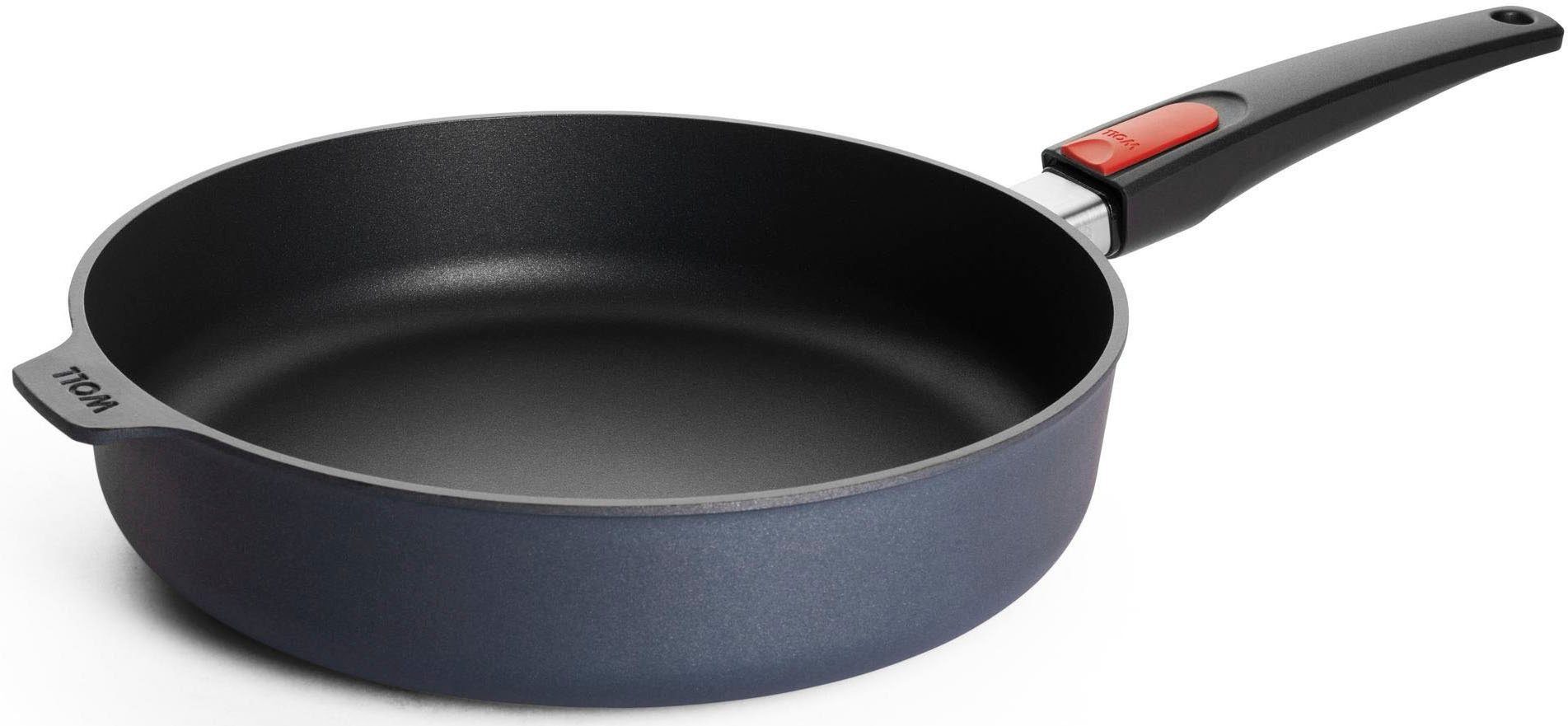 WOLL Schmorpfanne MADE IN GERMANY - Diamond Lite, Aluminium (Set, 3-tlg), Induktion, inkl. Pfannenwender, abnehmbarer Stiel – Bild 4 von 5