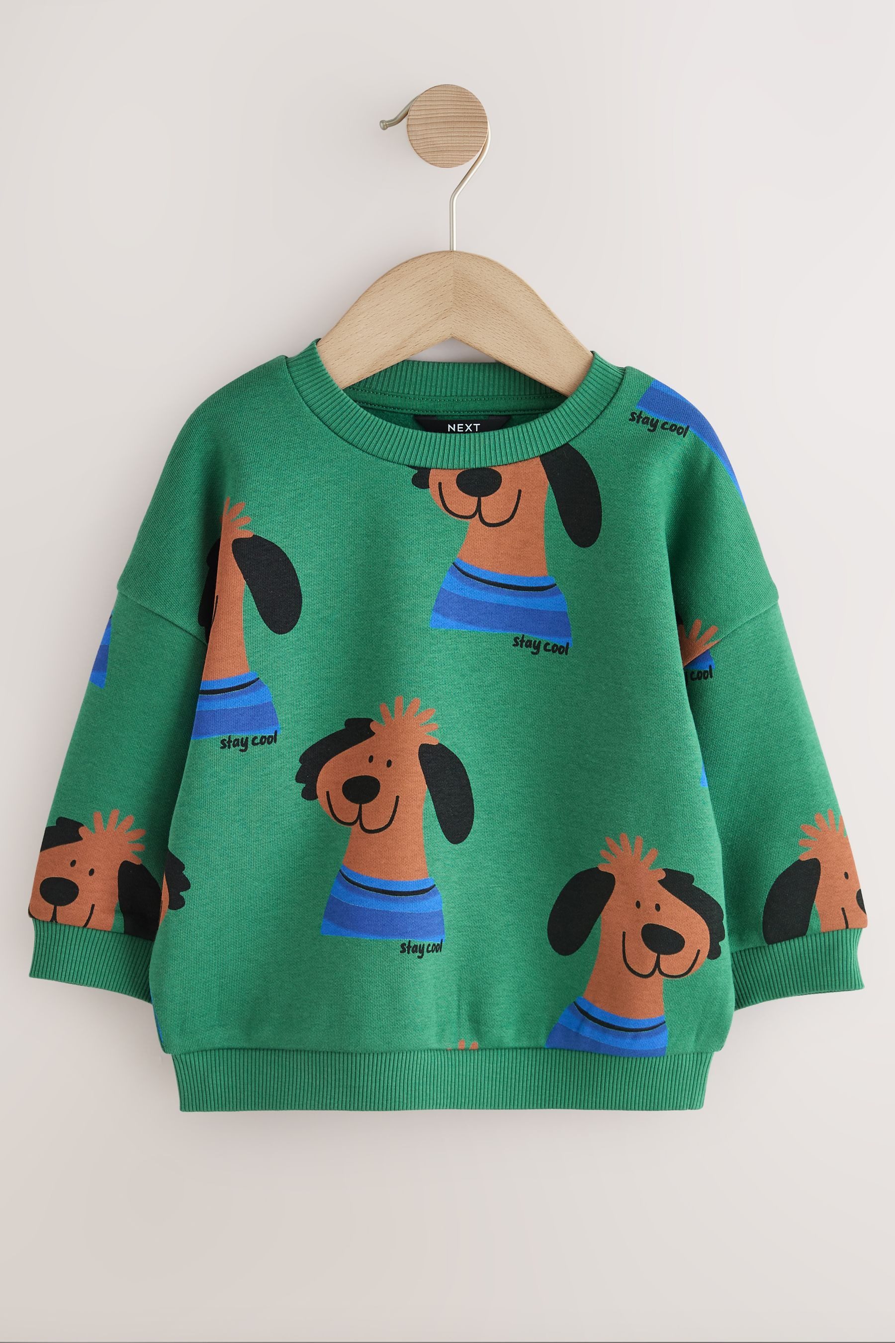 Next Sweater Jersey-Sweatshirt mit Rundhalsausschnitt und Print (1-tlg)