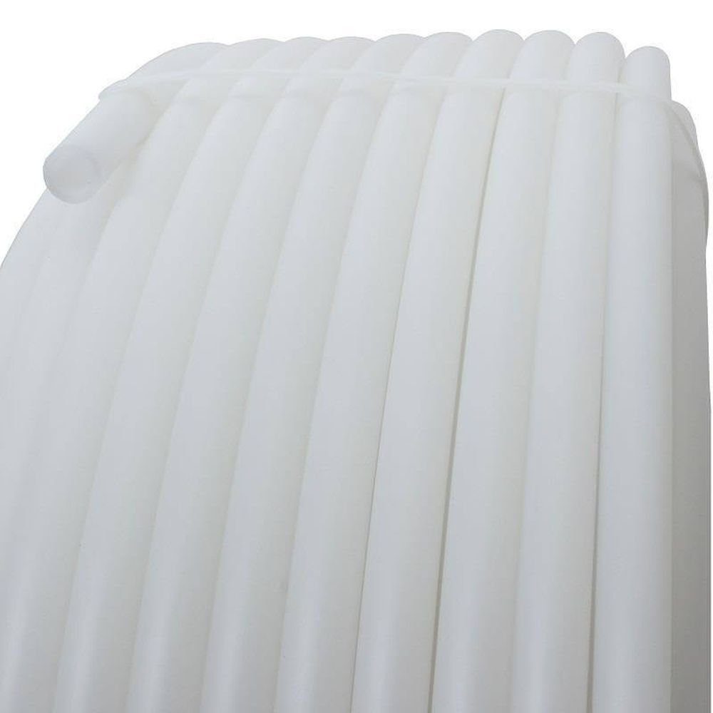HDPE-Rohr Kunststoffrohr aus HDPE-16mm, WEISS (milchig), Meterware